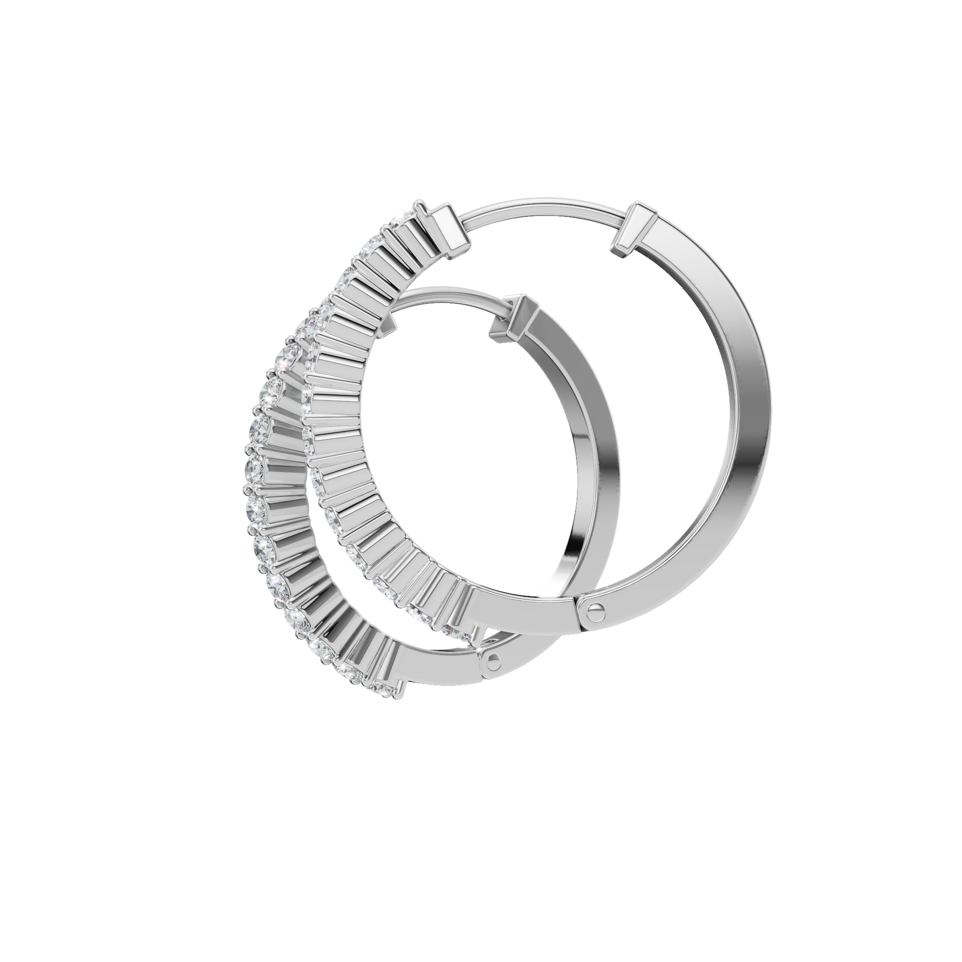 Sparkling Diamond Hoop Earrings – Premium Gift for Her