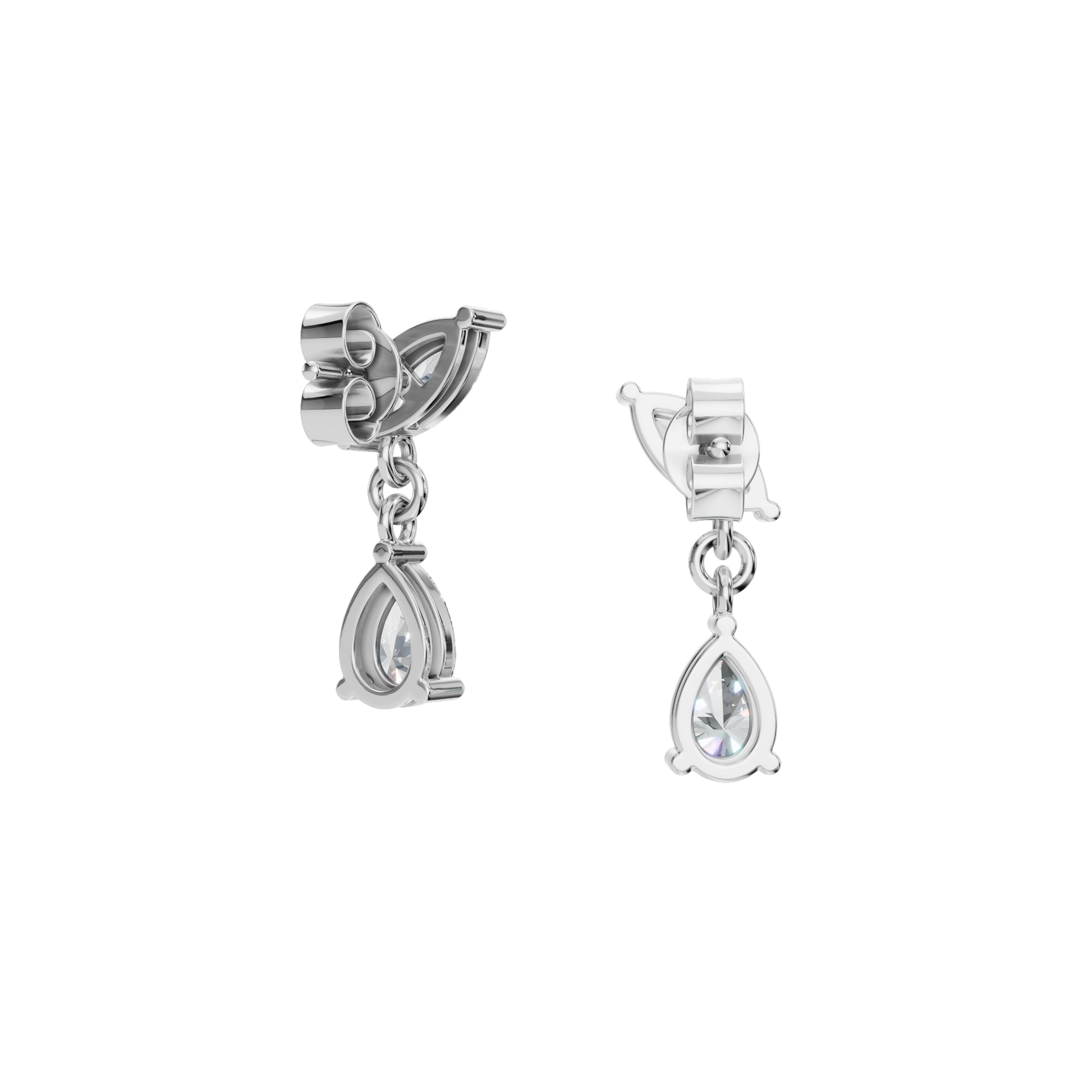 Luxury Diamond Teardrop Dangle Earrings – Sophisticated Holiday