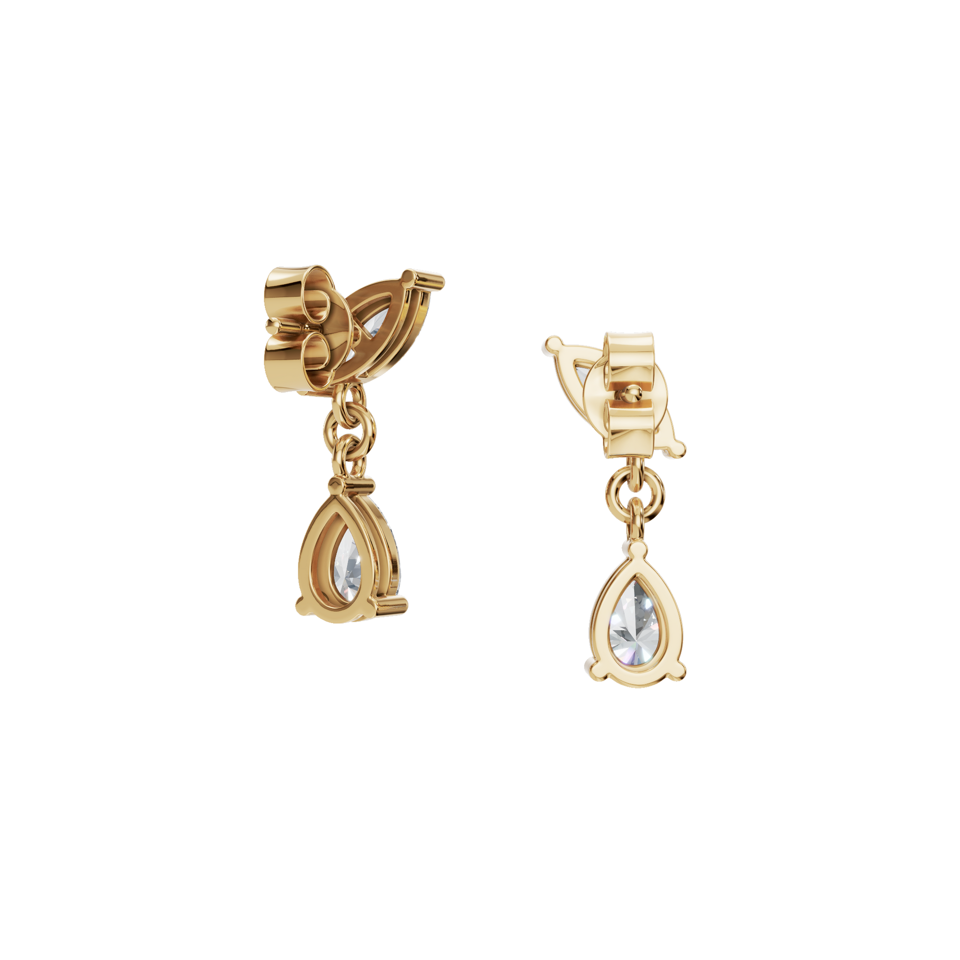 Luxury Diamond Teardrop Dangle Earrings – Sophisticated Holiday