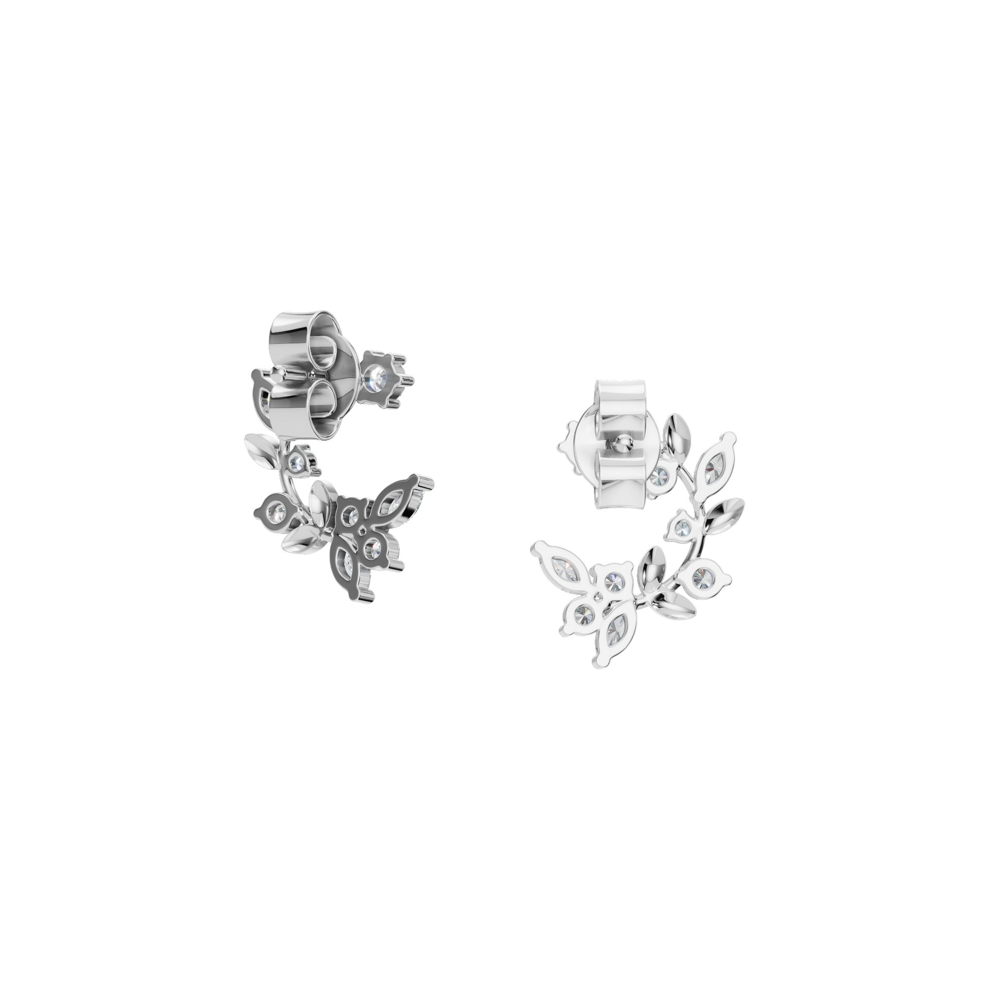 Bloom Halo Lab Grown Diamond Stud Earrings - First Choice For Her