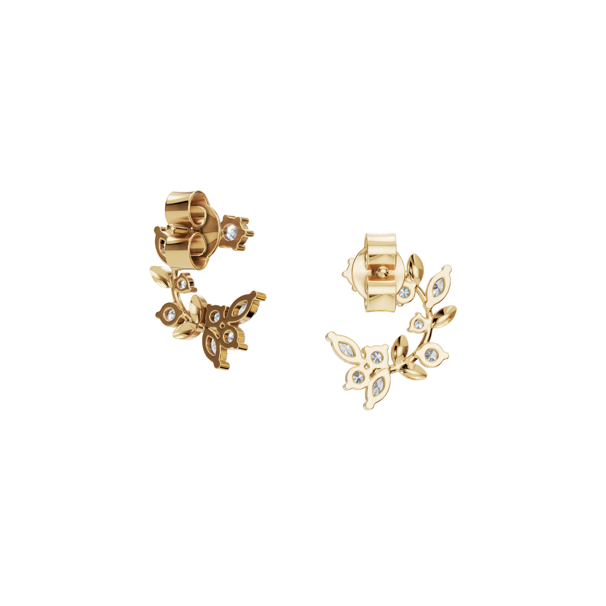 Bloom Halo Lab Grown Diamond Stud Earrings - First Choice For Her