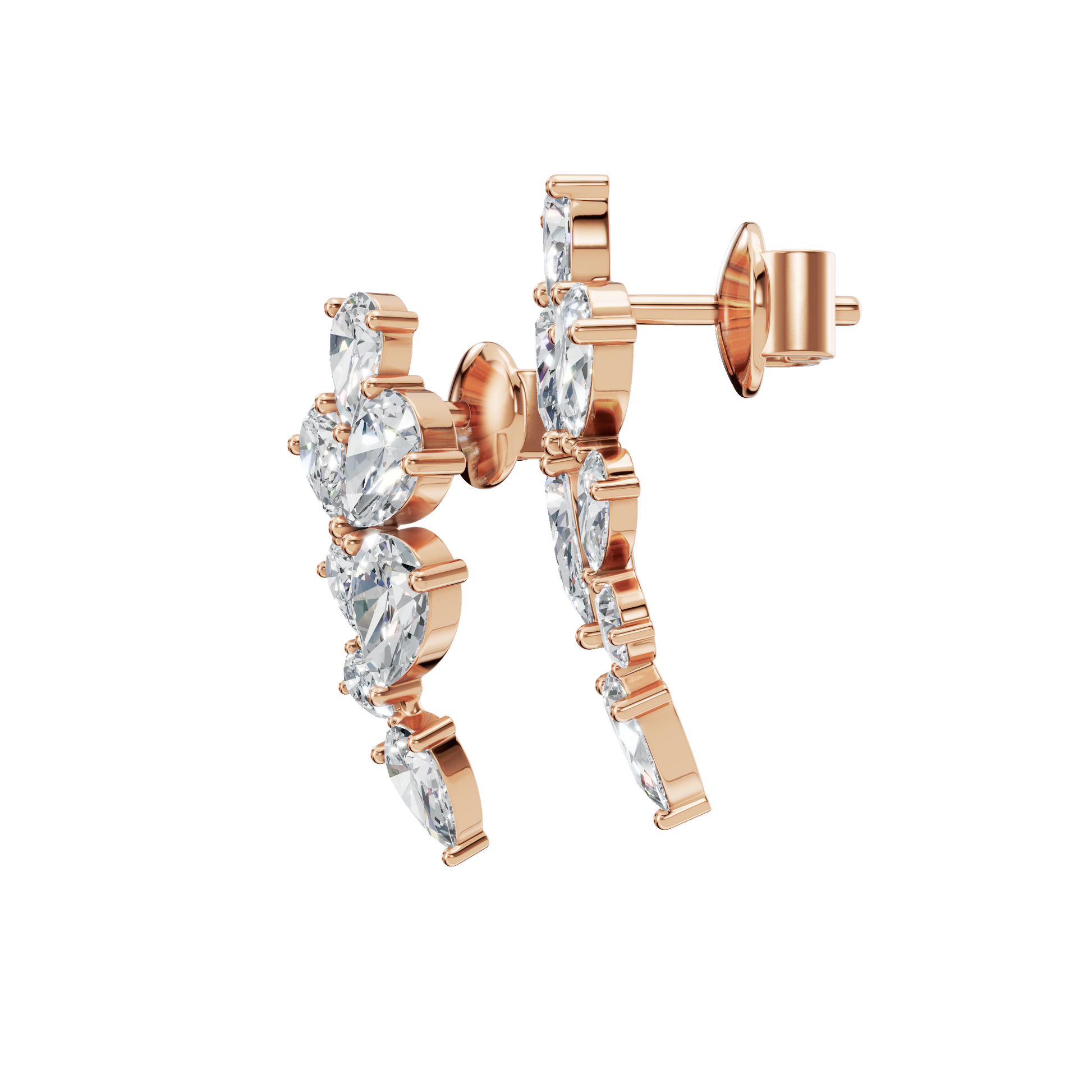 Fine Art Spark Lab Grown Diamond Earrings – Artful Design Jewelry for Celebrations