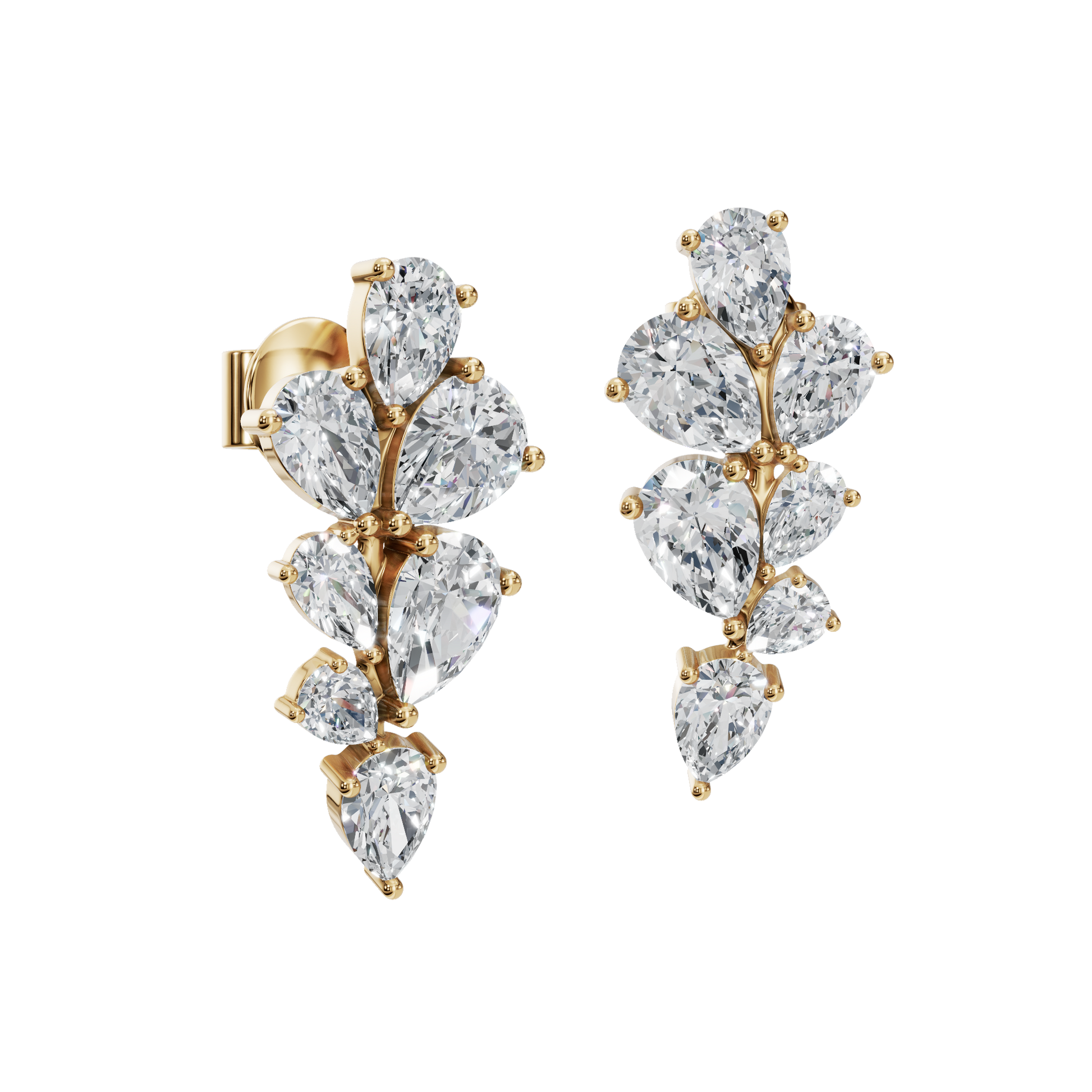 Fine Art Spark Lab Grown Diamond Earrings – Artful Design Jewelry for Celebrations