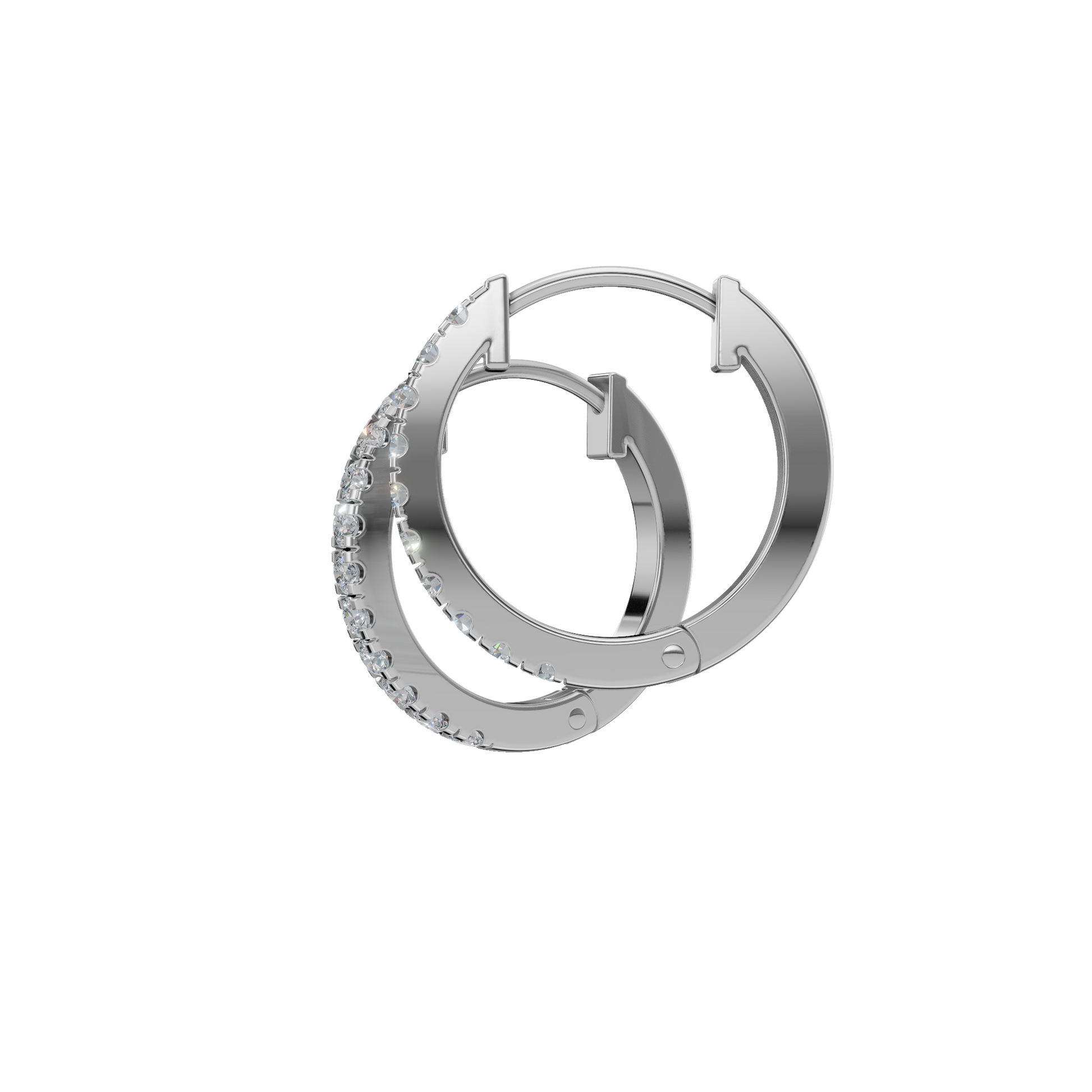 Elegant Lab Grown Diamond Hoops for Work-to-Evening Style