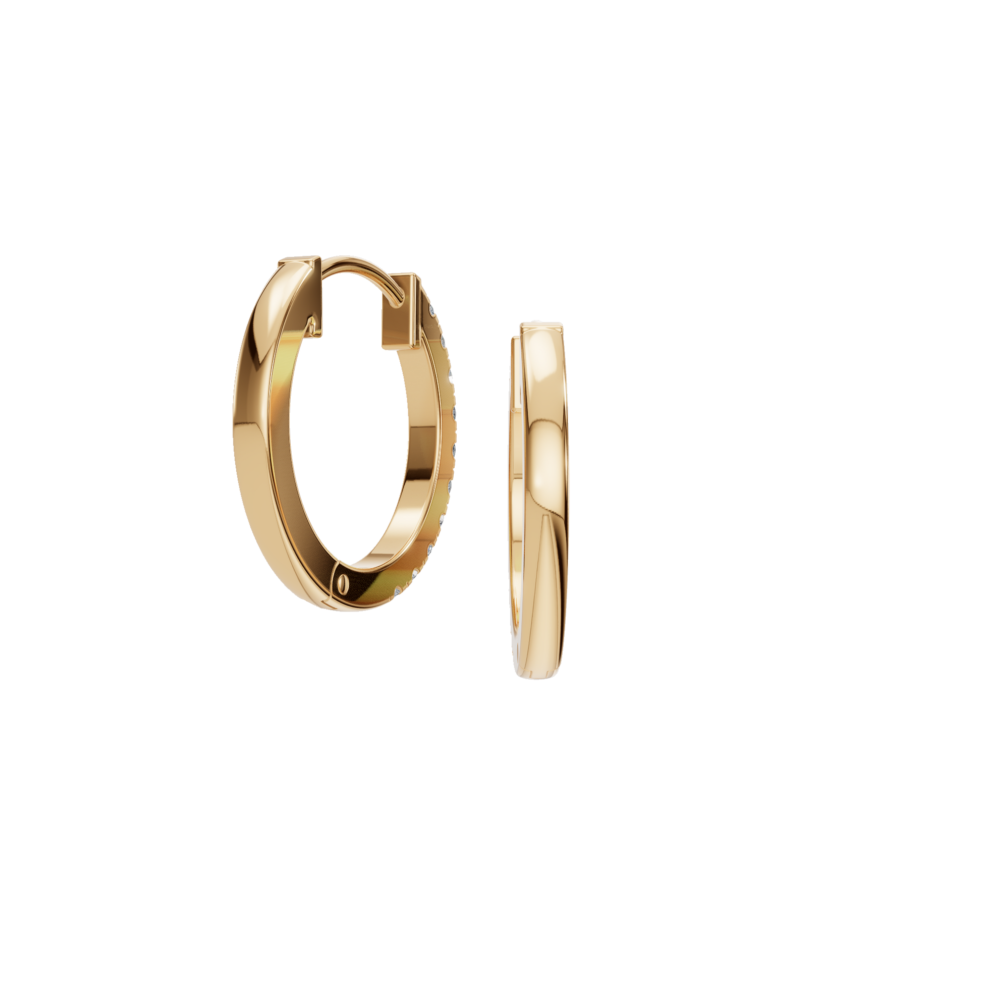 Elegant Lab Grown Diamond Hoops for Work-to-Evening Style