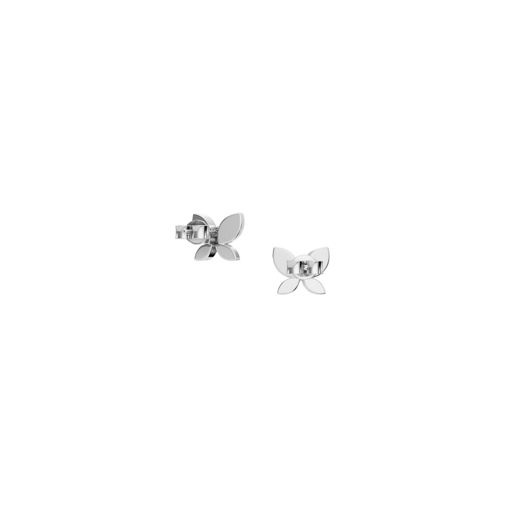 Delicate Lab Grown Diamond Butterfly Stud Earrings