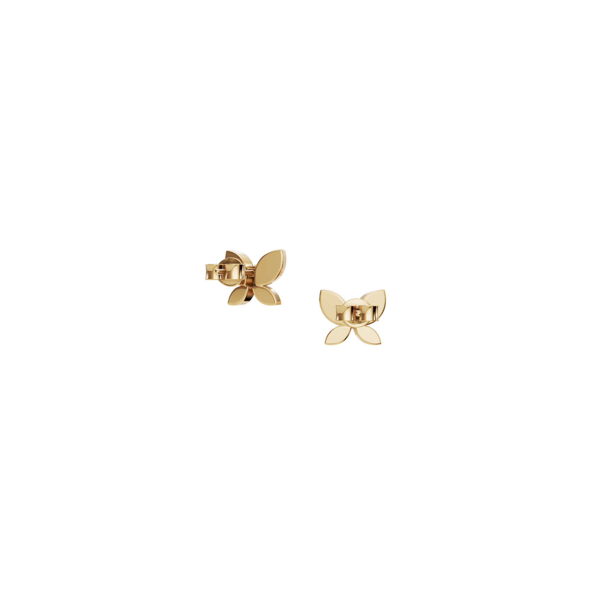 Delicate Lab Grown Diamond Butterfly Stud Earrings
