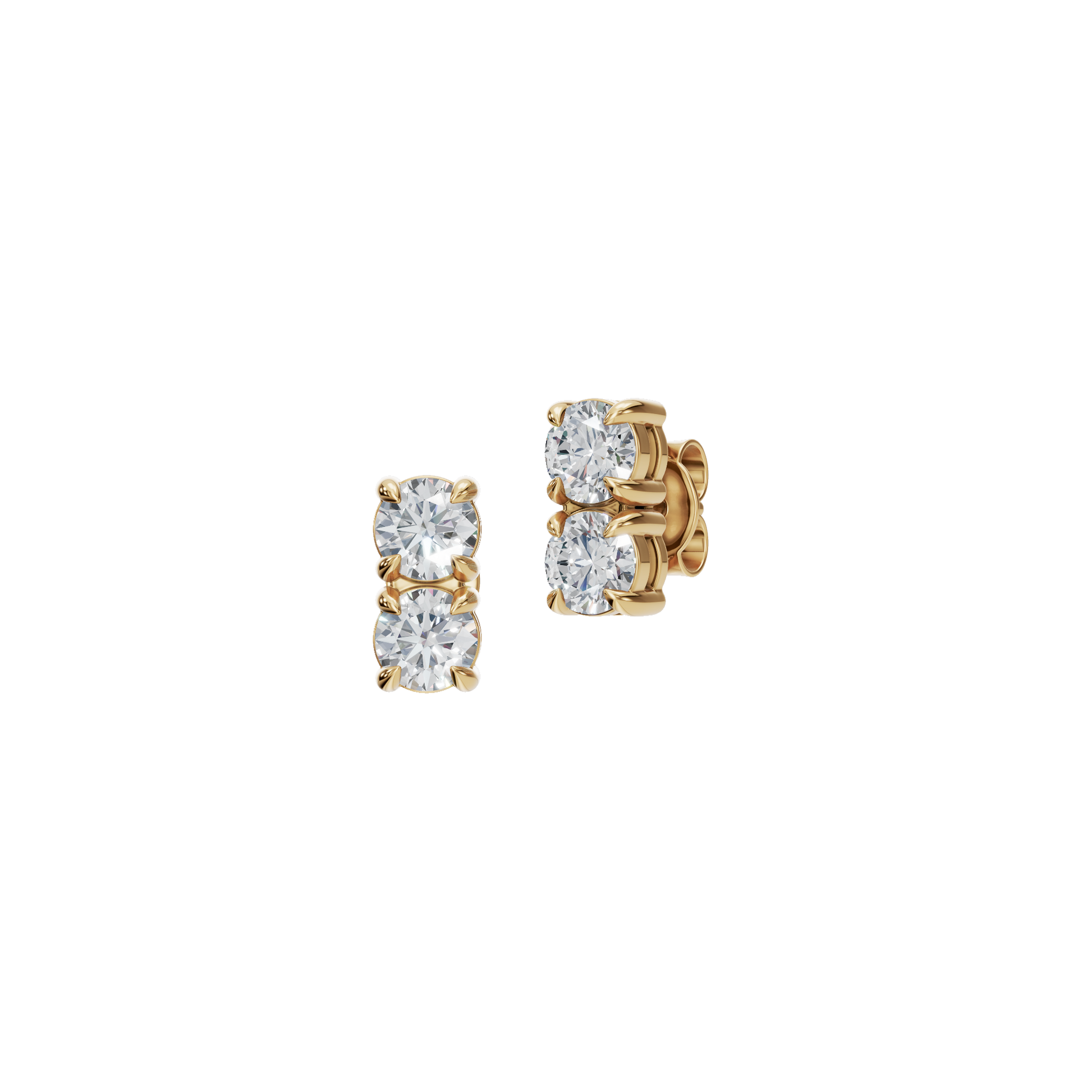Daily Spark Lab Grown Diamond Earrings – Classic Everyday Wear Jewelry for Work