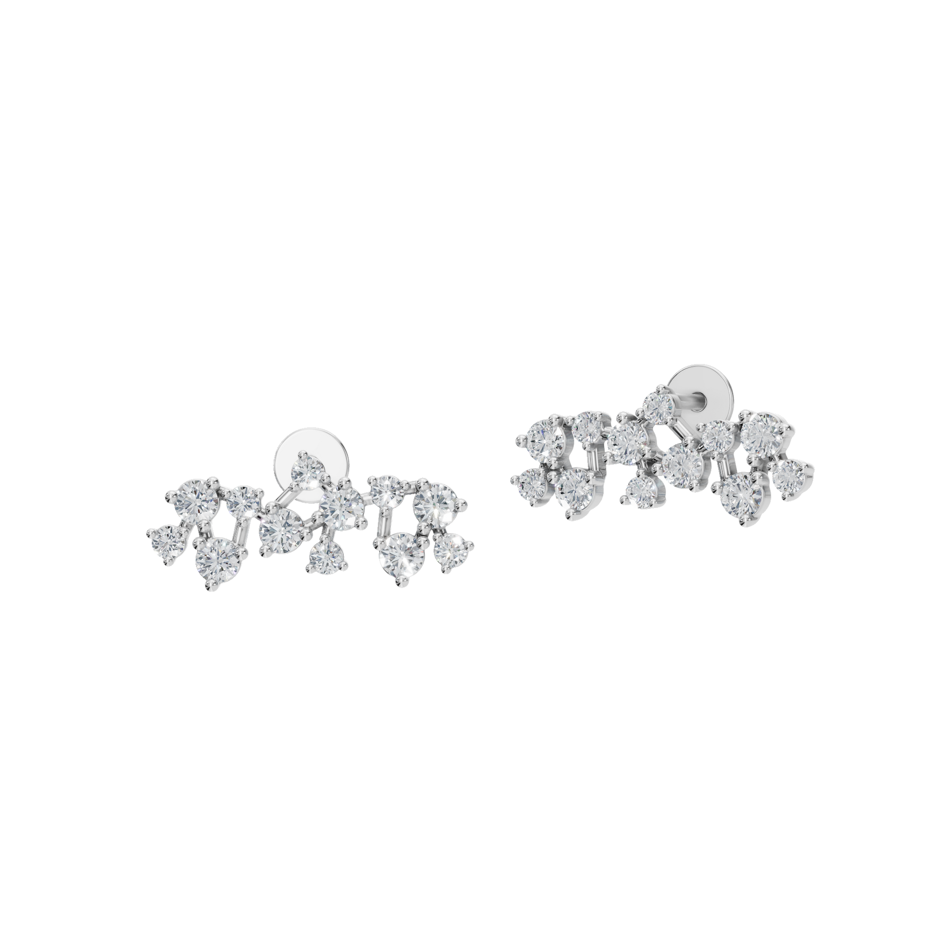 Lab Grown Diamond Cluster Stud Earrings – Perfect Seasonal Gift