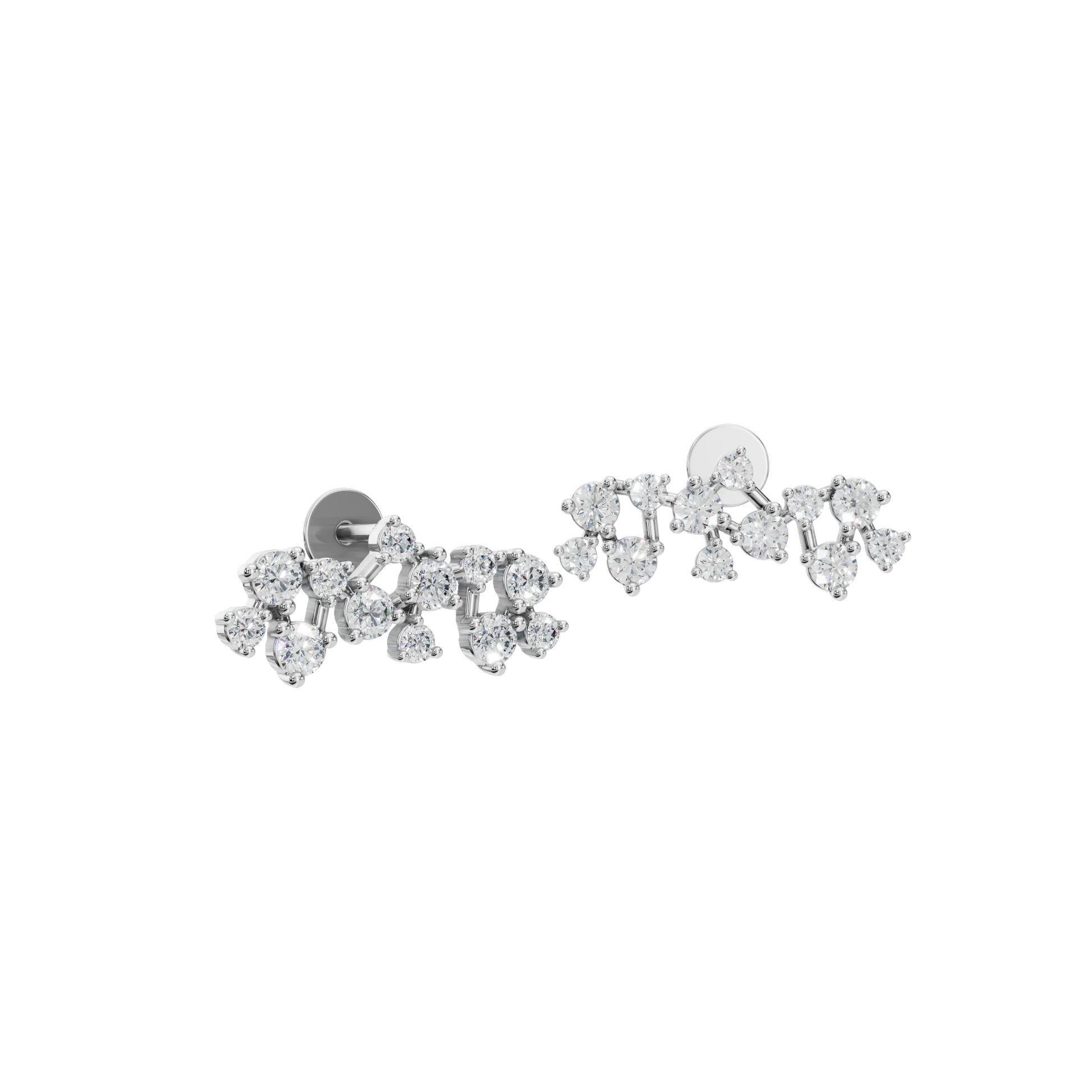 Lab Grown Diamond Cluster Stud Earrings – Perfect Seasonal Gift