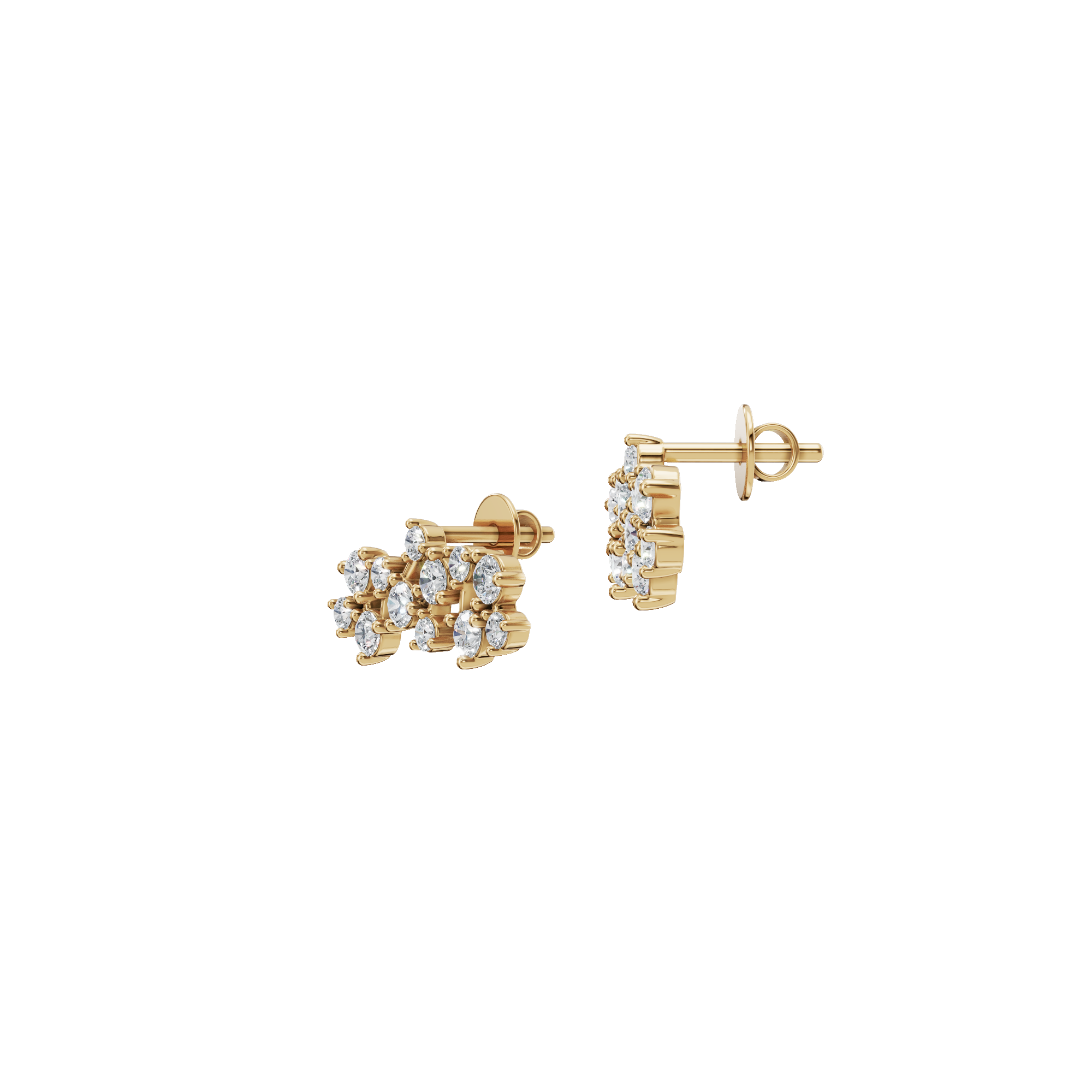 Diamond Cluster Stud Earrings – Perfect Seasonal Gift