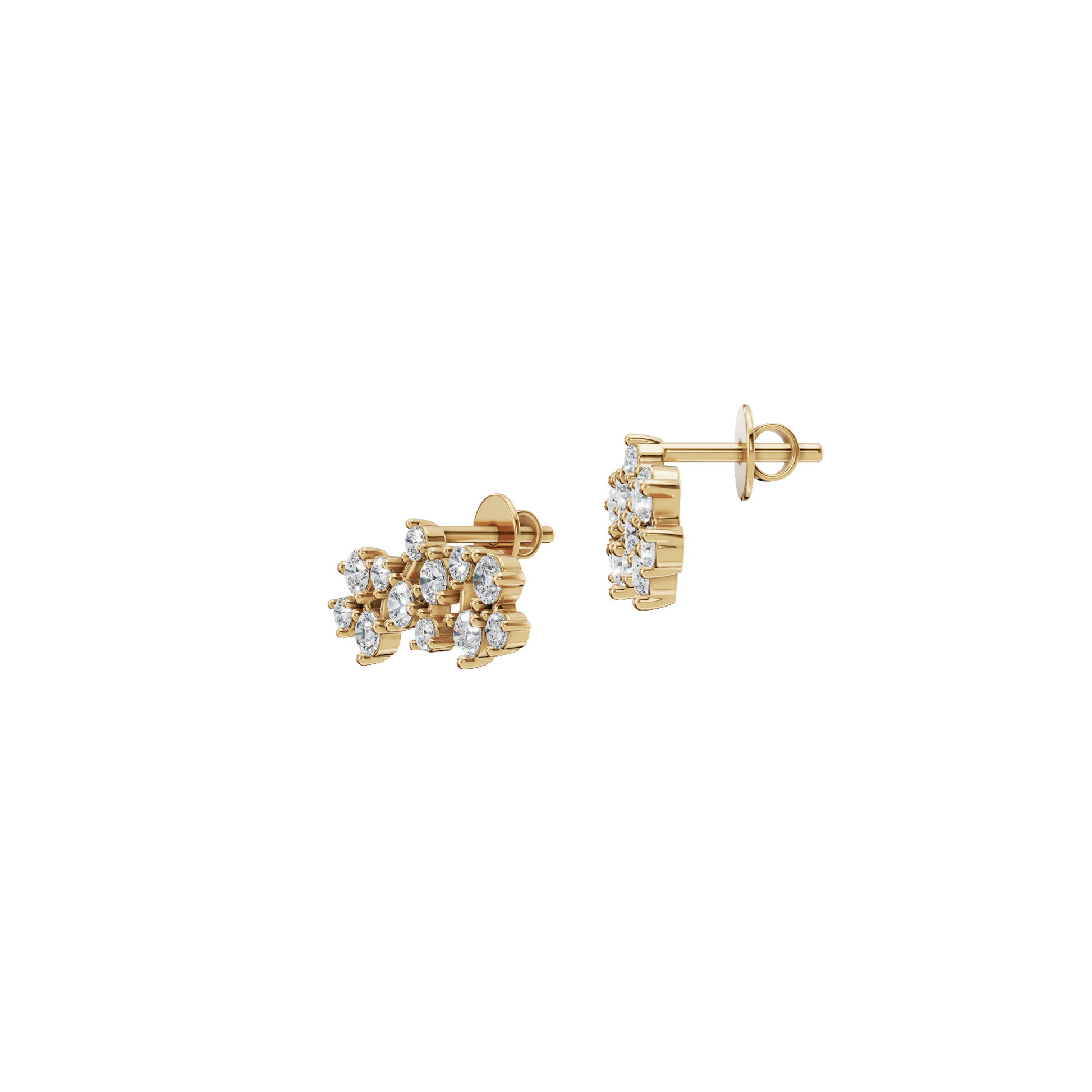Lab Grown Diamond Cluster Stud Earrings – Perfect Seasonal Gift