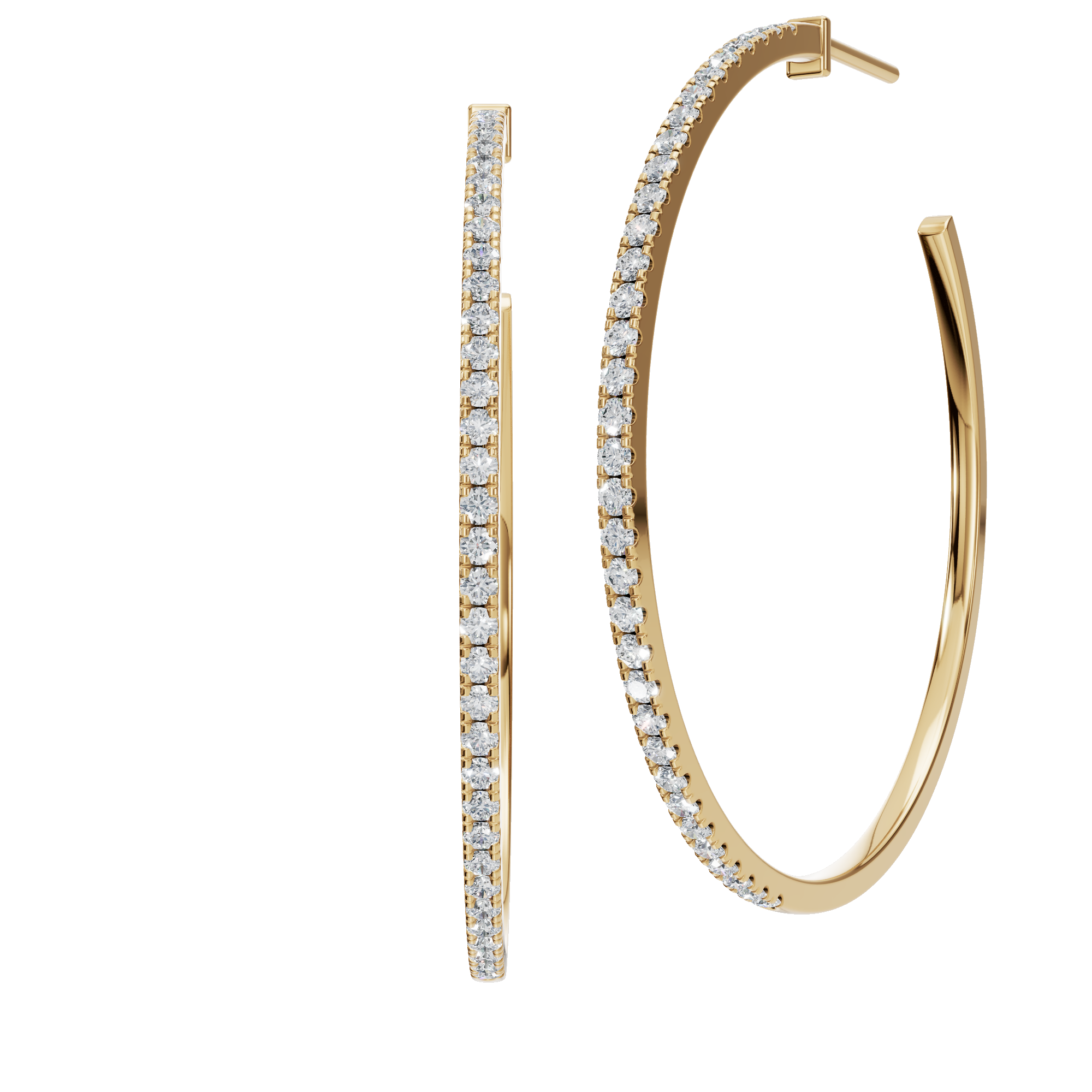 Eternal Brilliance Lab Grown Diamond Hoop Earrings