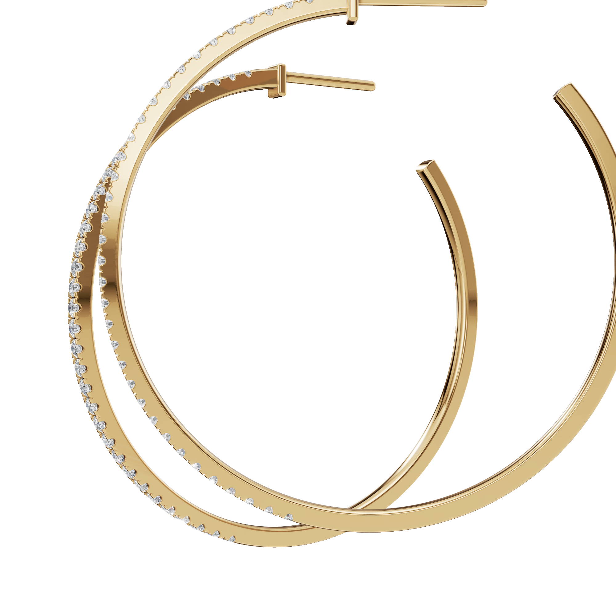 Eternal Brilliance Lab Grown Diamond Hoop Earrings