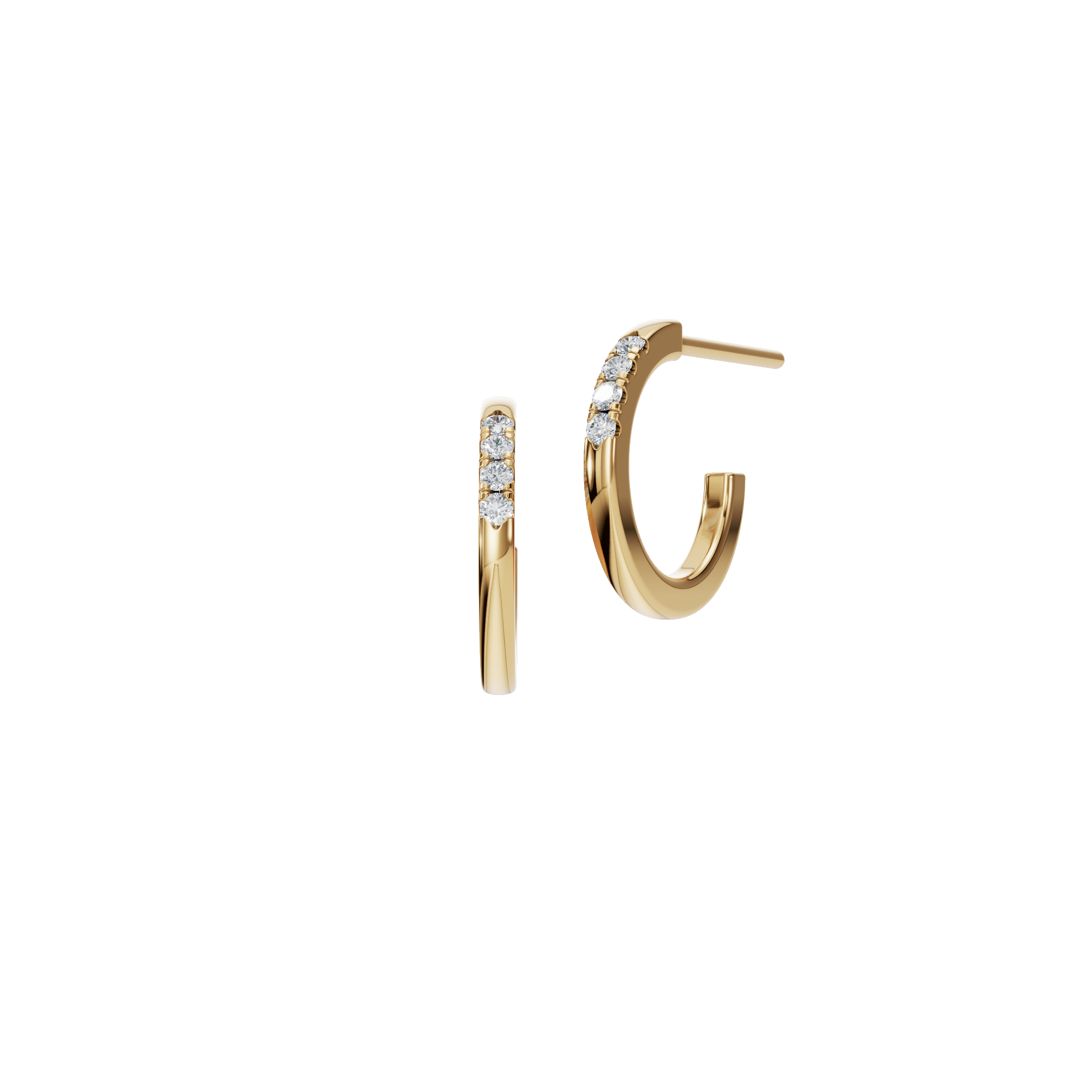 Everyday Lab Grown Diamond Huggie Earrings