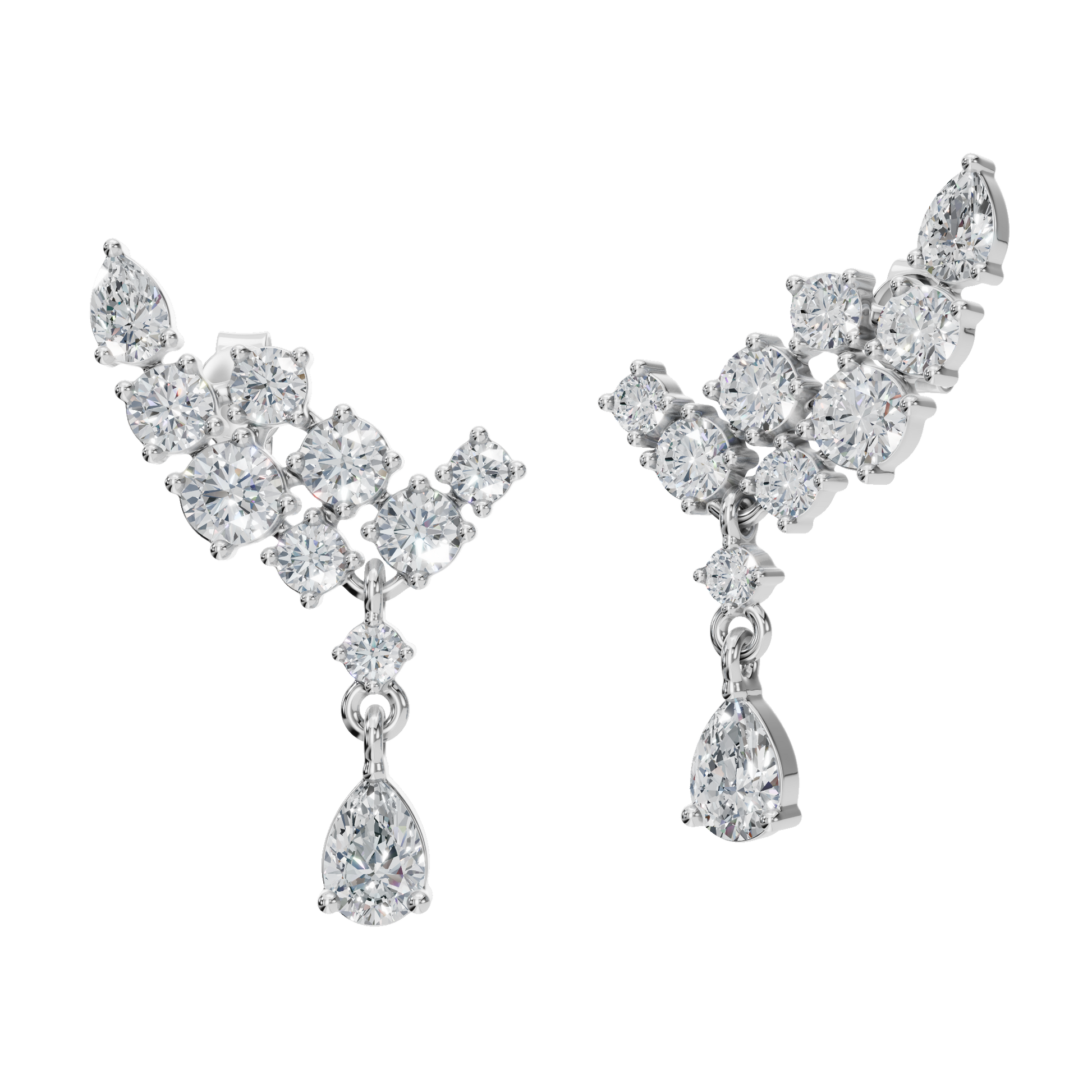 Timeless Love Lab Grown Diamond Dangle Earrings - Luxury Anniversary