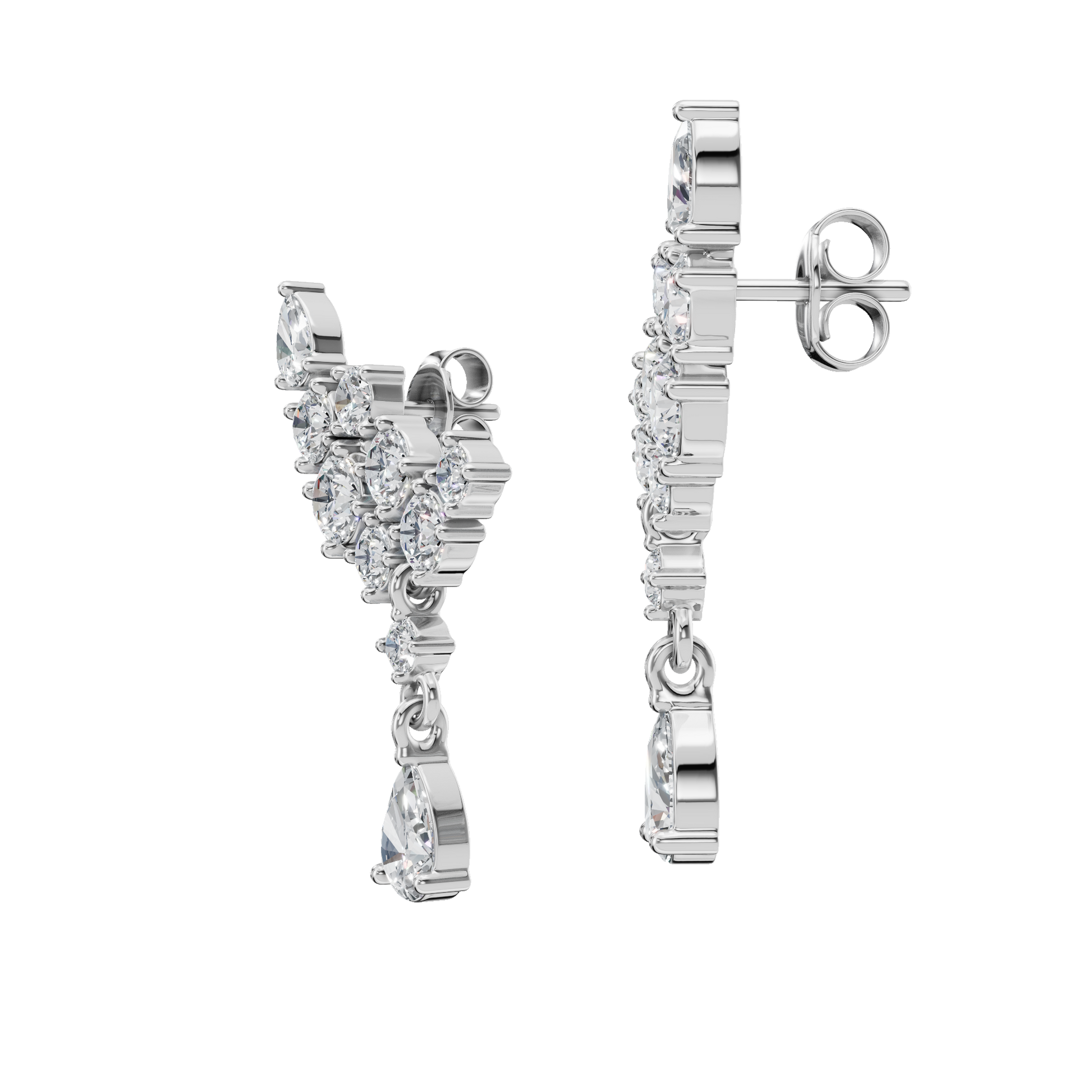 Timeless Love Lab Grown Diamond Dangle Earrings - Luxury Anniversary