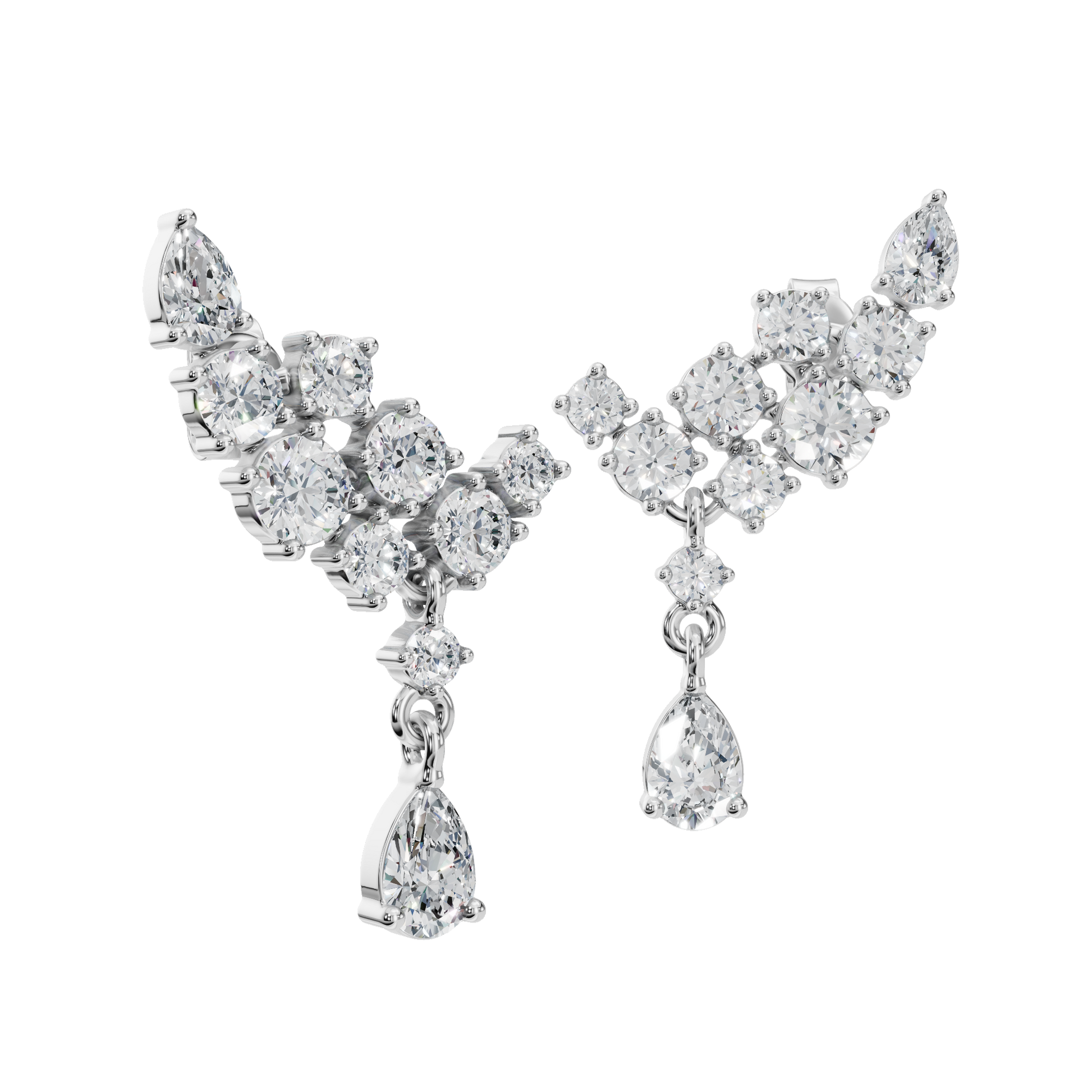 Timeless Love Lab Grown Diamond Dangle Earrings - Luxury Anniversary