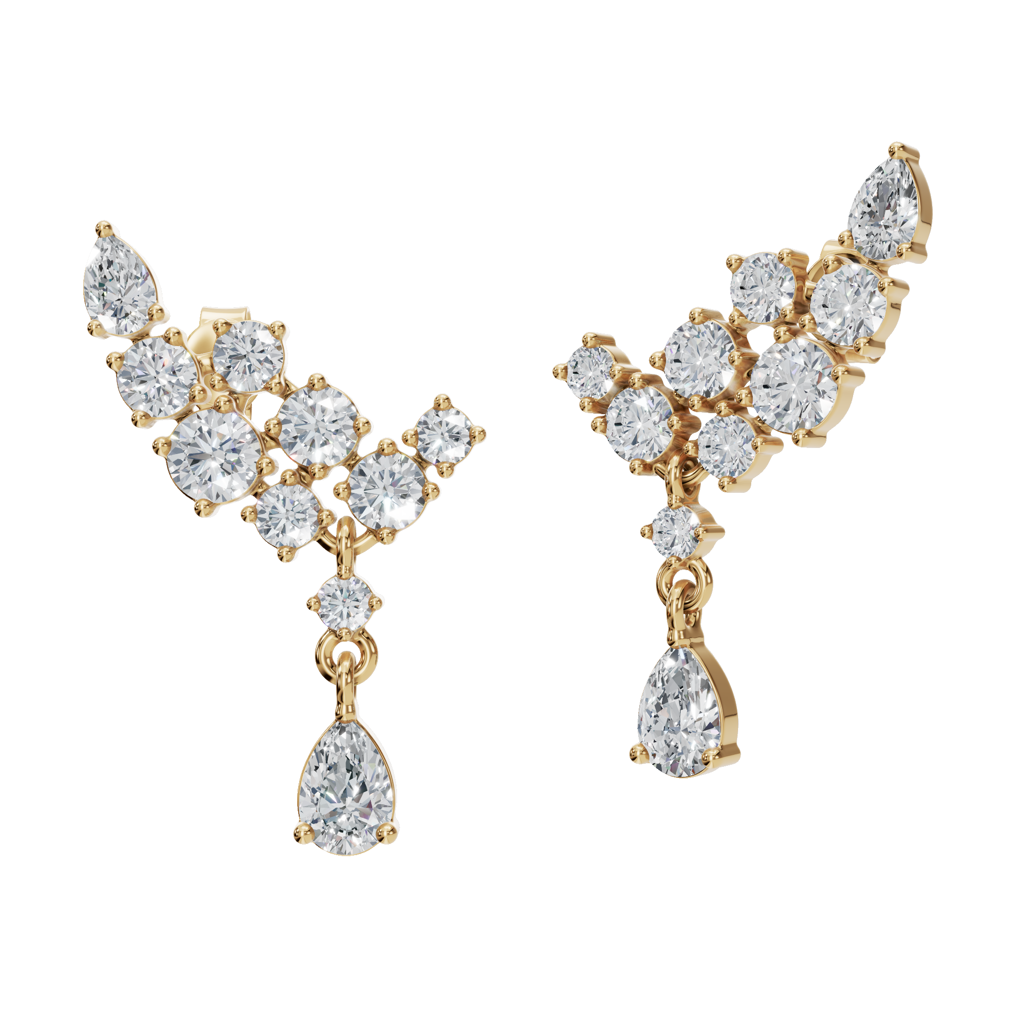 Timeless Love Lab Grown Diamond Dangle Earrings - Luxury Anniversary