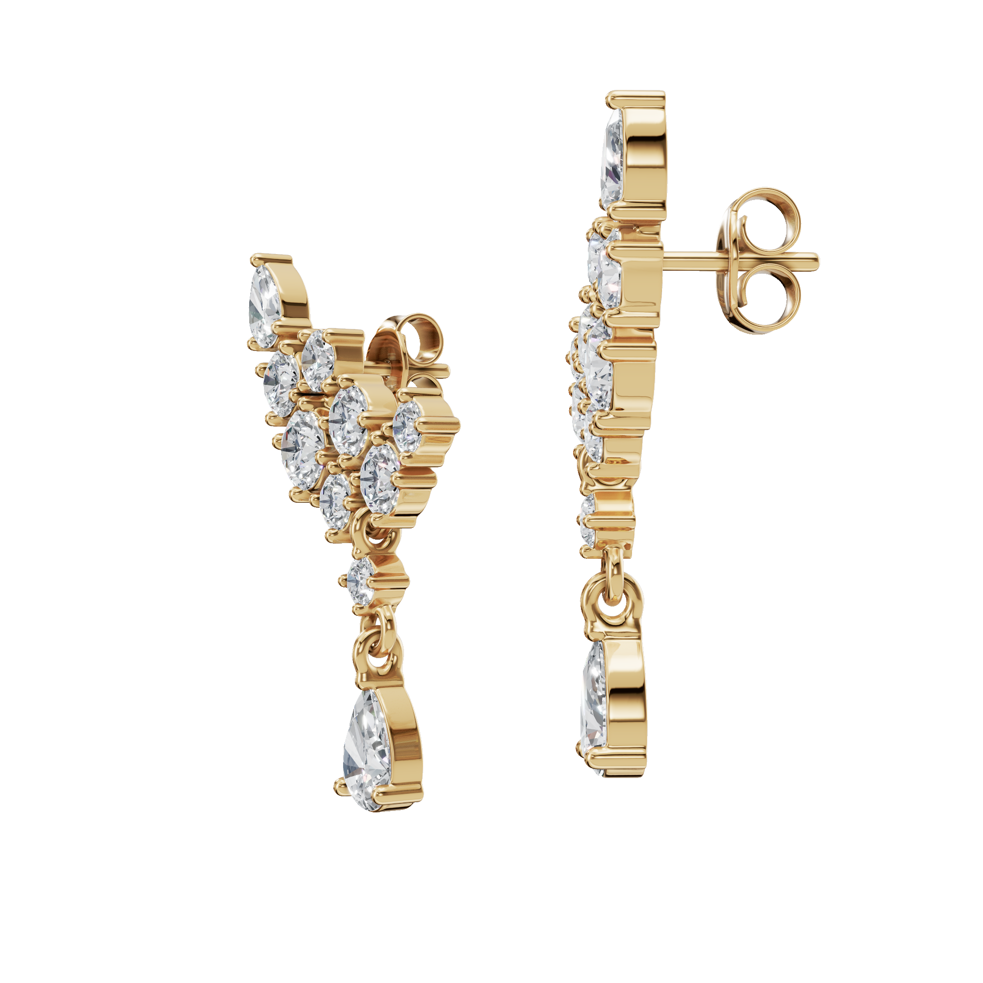 Timeless Love Lab Grown Diamond Dangle Earrings - Luxury Anniversary