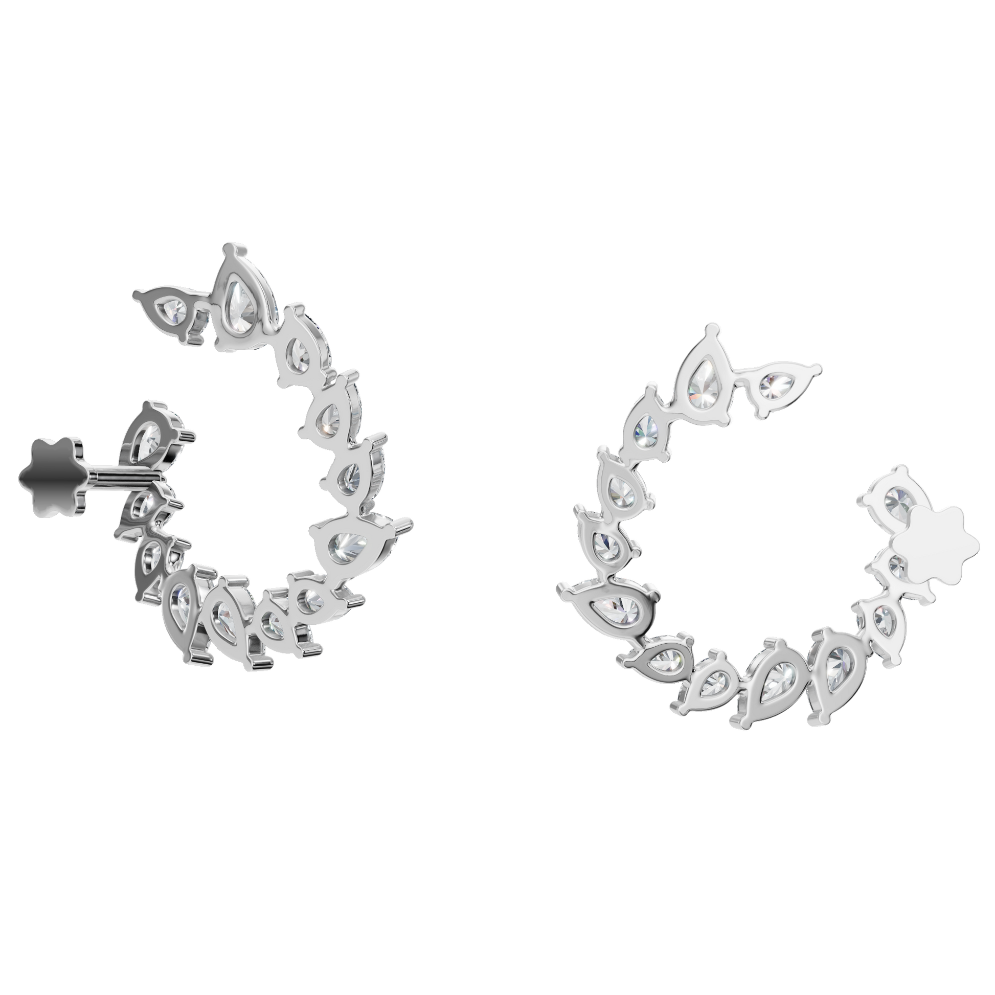 Aura Lab Grown Diamond Hoop Earrings – Sophisticated Festival Jewelry for Her