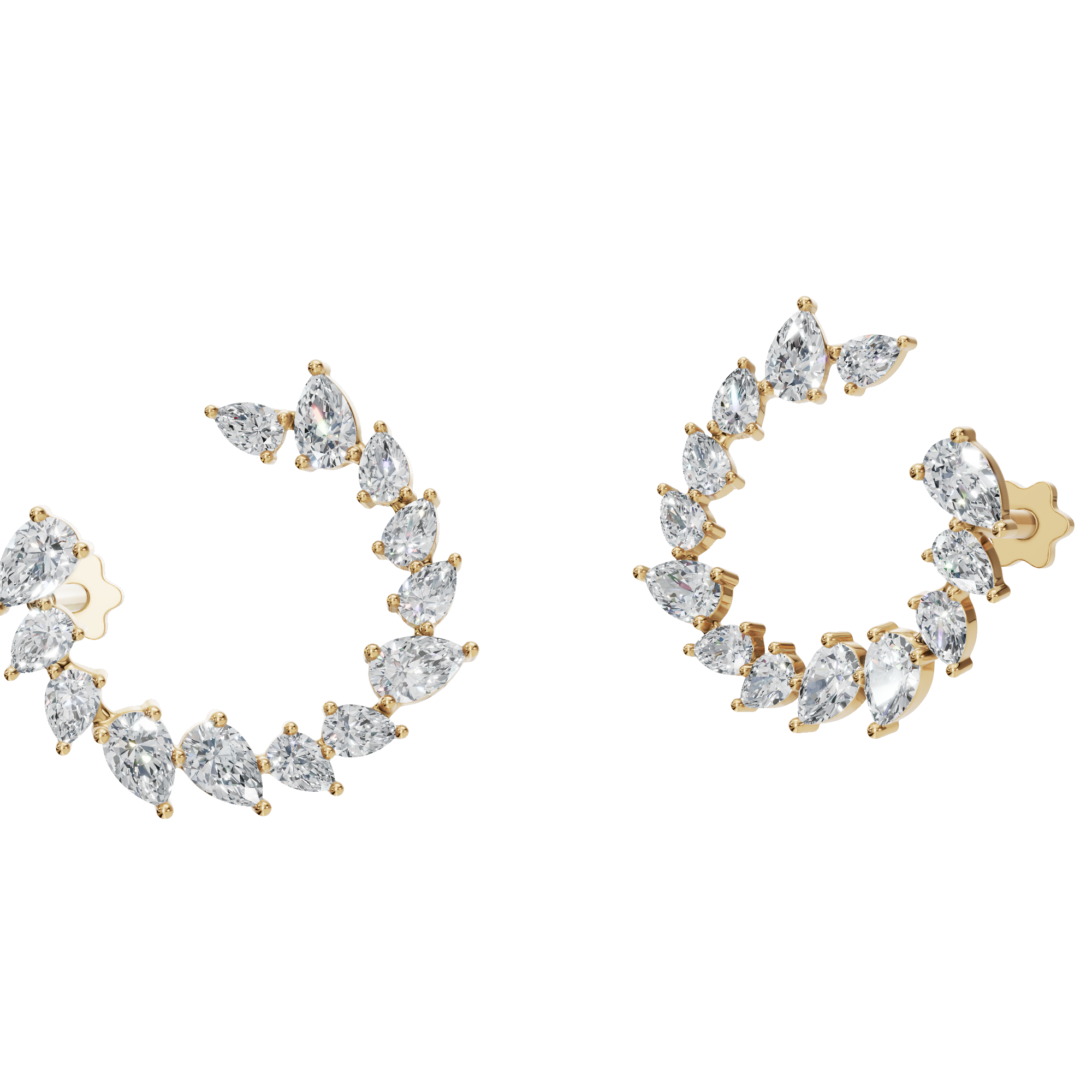 Aura Lab Grown Diamond Hoop Earrings – Sophisticated Festival Jewelry for Her