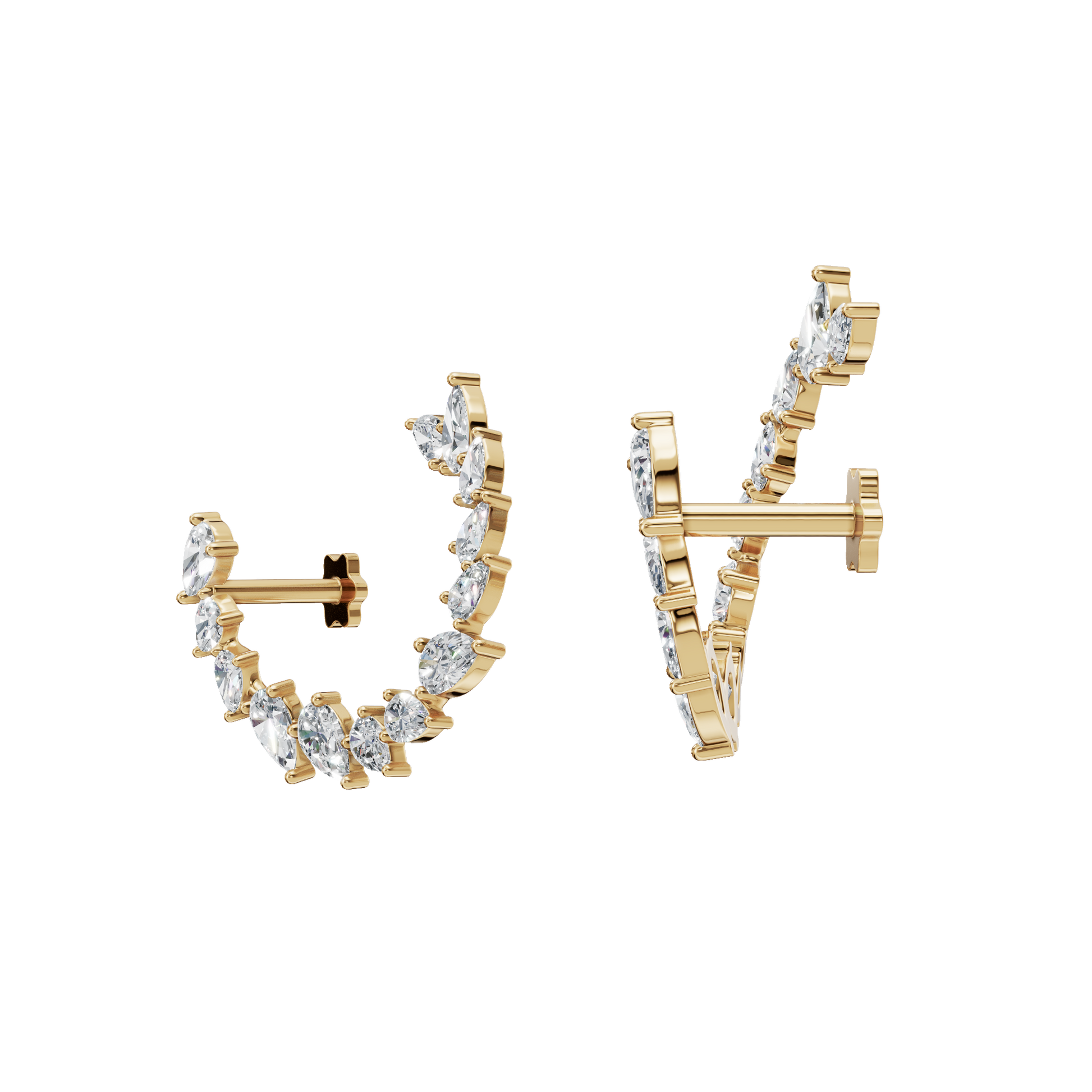 Aura Lab Grown Diamond Hoop Earrings – Sophisticated Festival Jewelry for Her