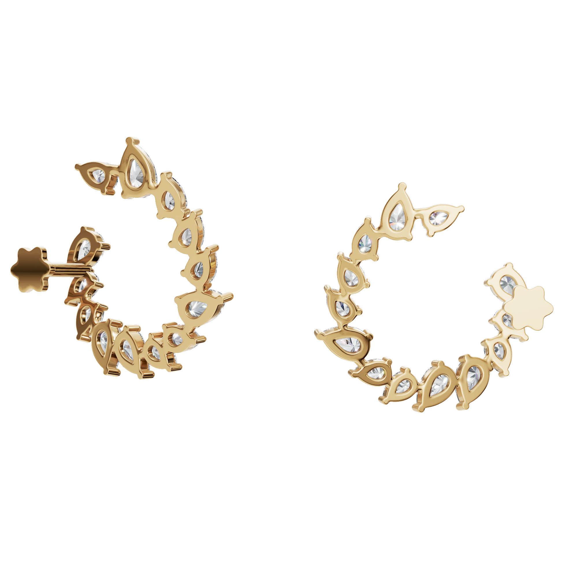 Aura Lab Grown Diamond Hoop Earrings – Sophisticated Festival Jewelry for Her