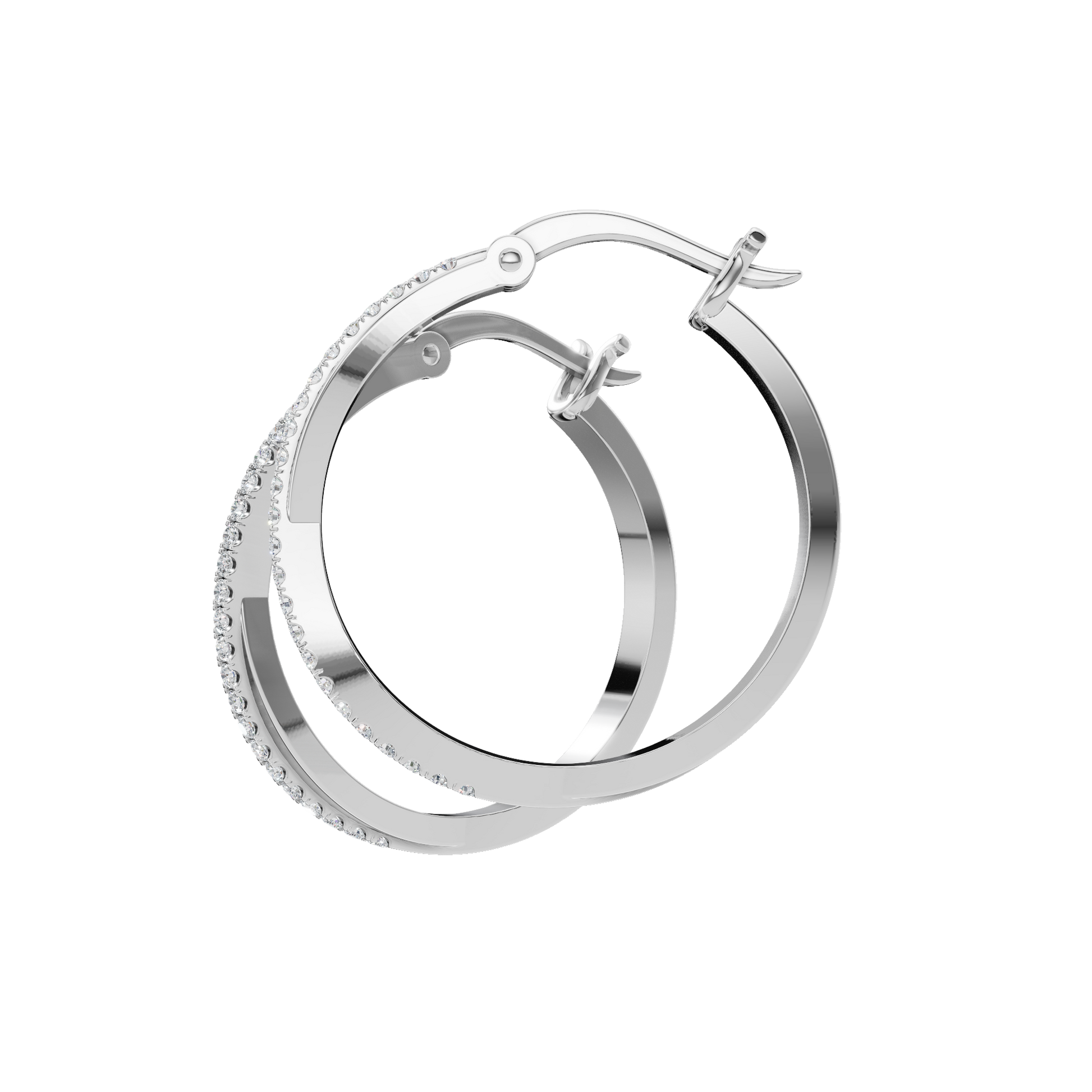 Lightweight Lab Grown Diamond Hoop Earrings for All-Day Comfort