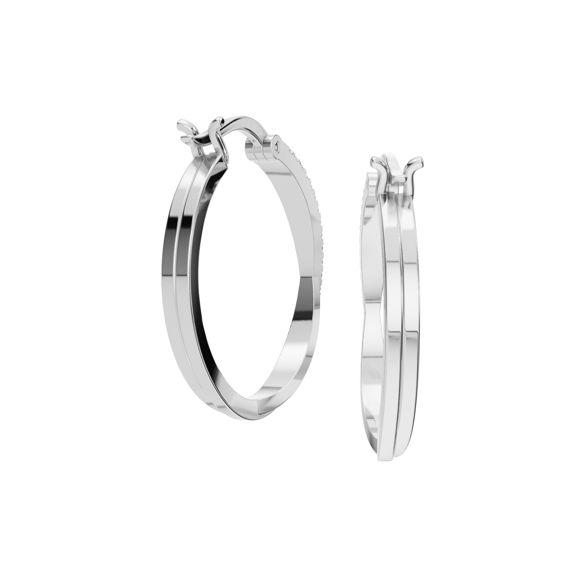Lightweight Lab Grown Diamond Hoop Earrings for All-Day Comfort