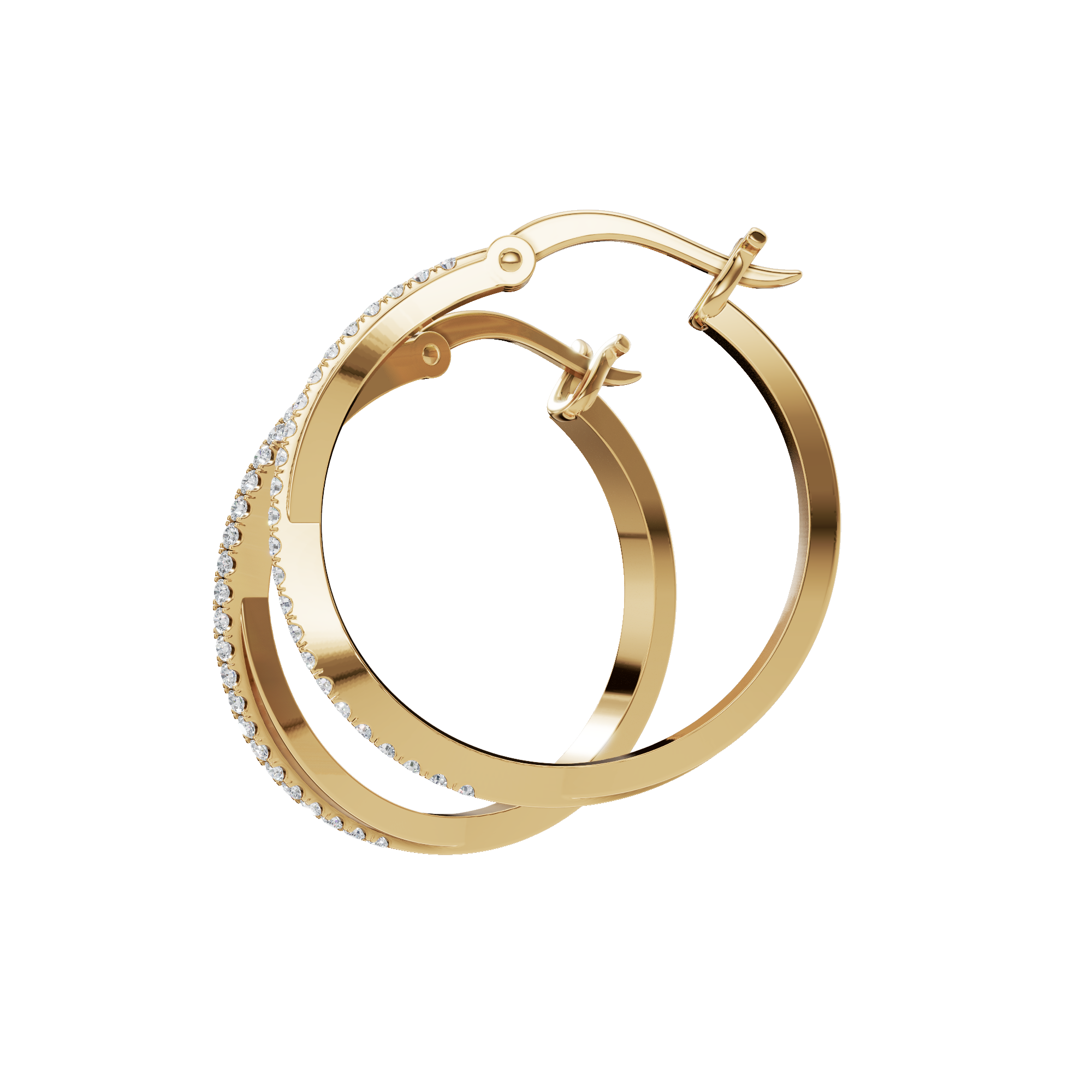 Lightweight Lab Grown Diamond Hoop Earrings for All-Day Comfort