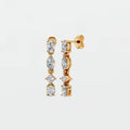 Rosalind Oval Marquise Princess Diamond Drop Earrings