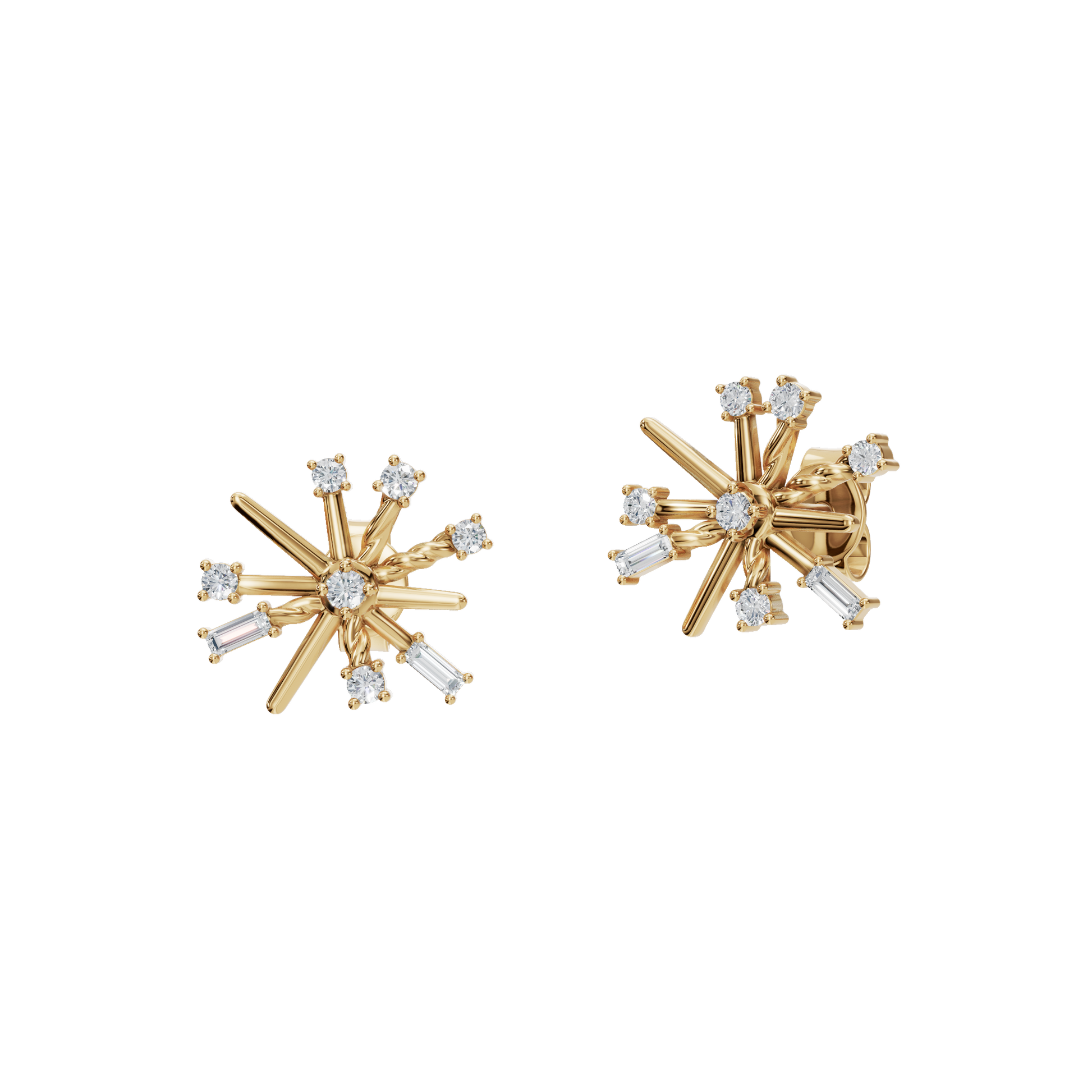 Lab Grown Diamond Starburst Earrings – Perfect Festival Jewelry