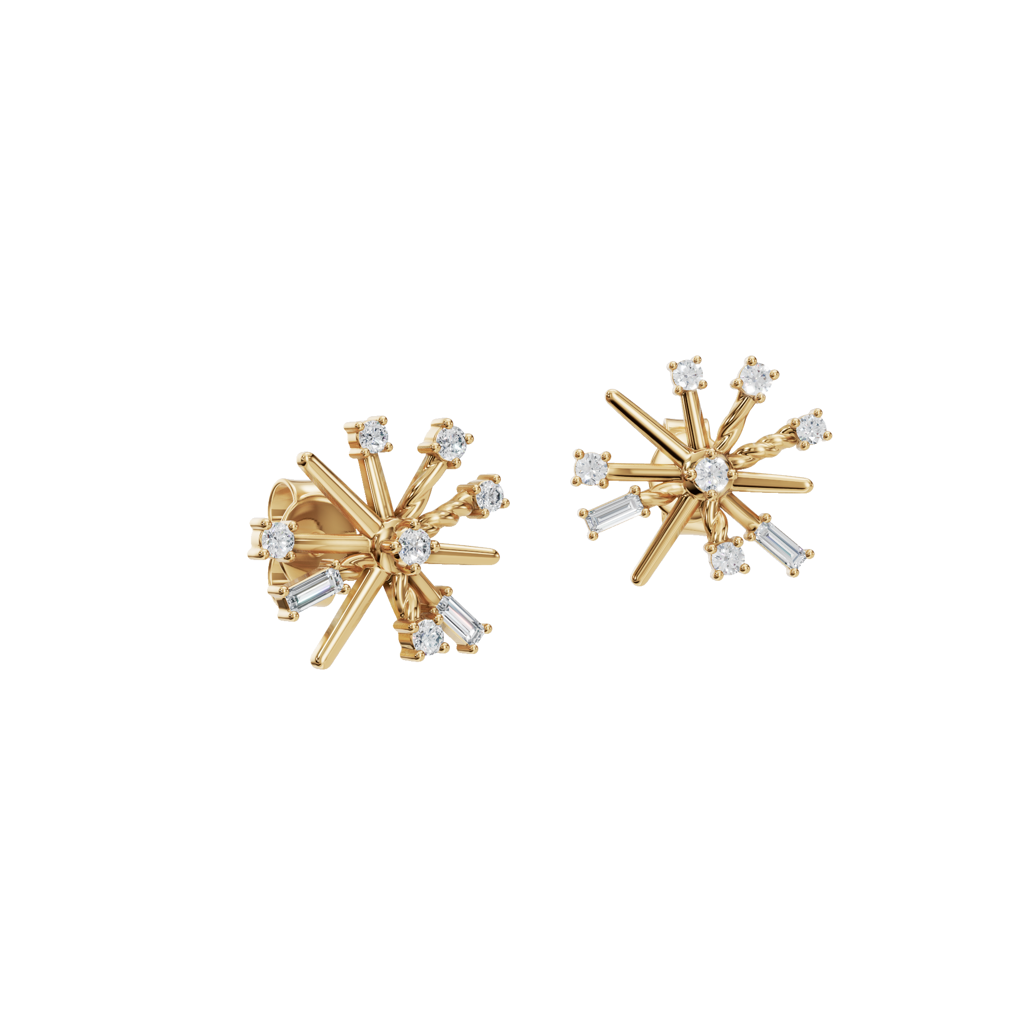 Lab Grown Diamond Starburst Earrings – Perfect Festival Jewelry