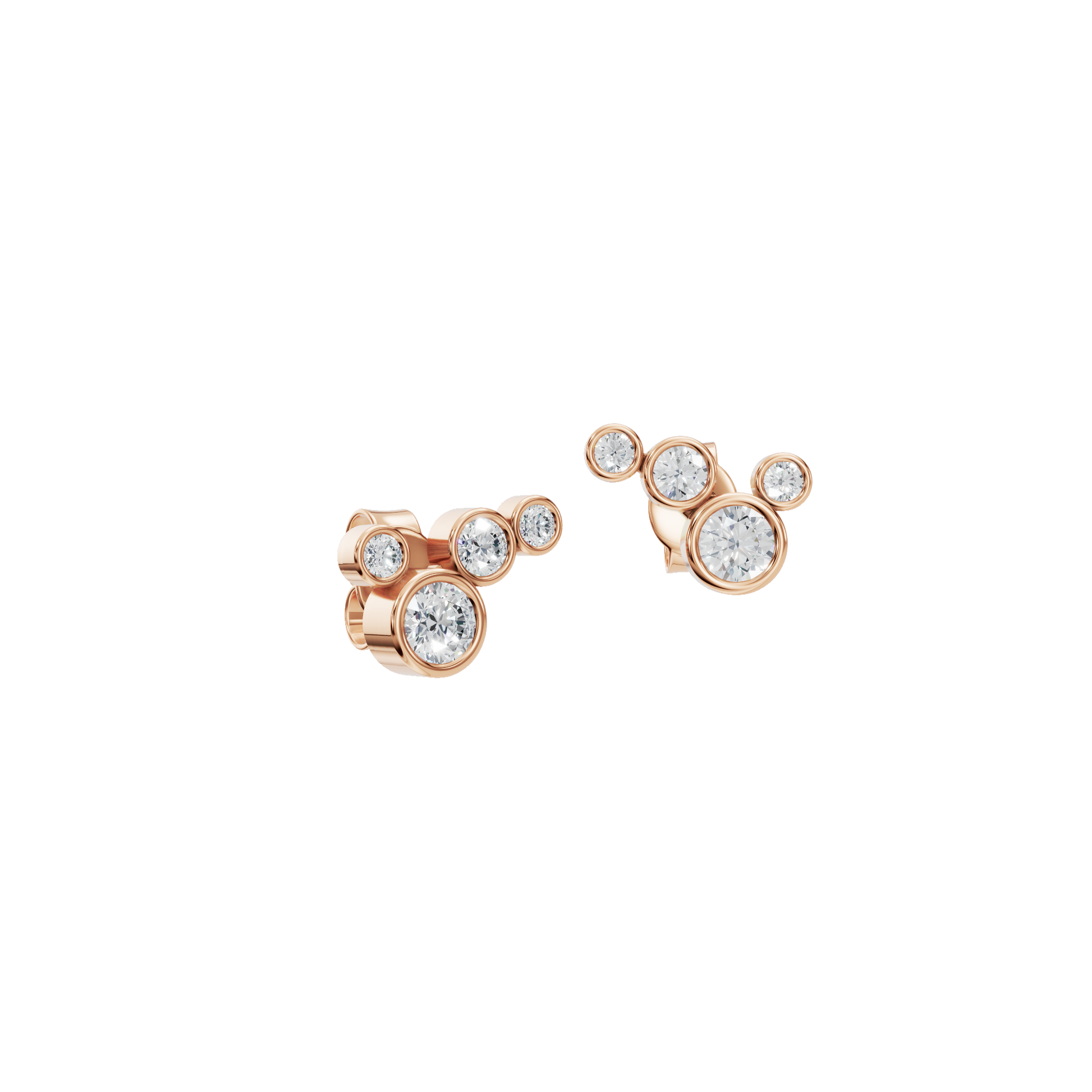 Eclipse Bloom Lab Grown Diamond Stud Earrings