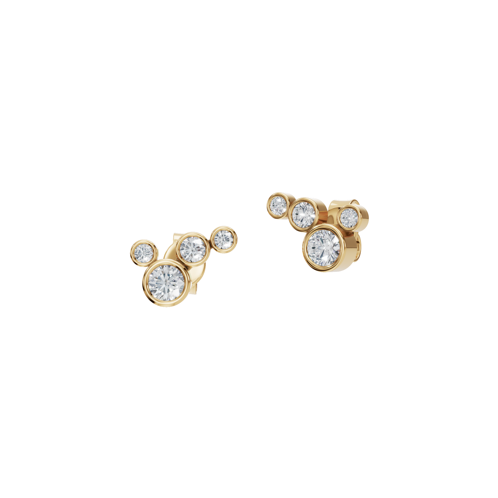 Eclipse Bloom Lab Grown Diamond Stud Earrings