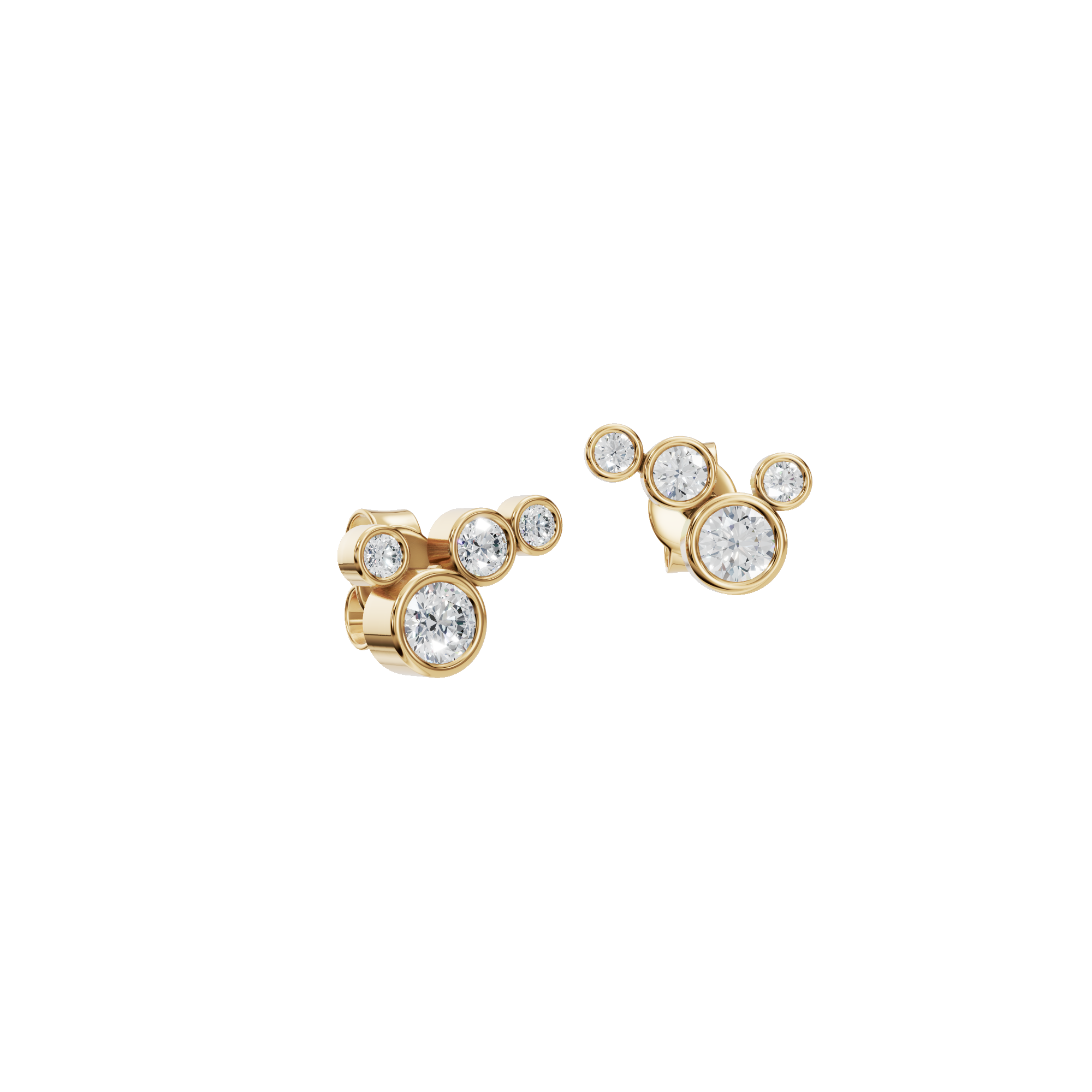 Eclipse Bloom Lab Grown Diamond Stud Earrings