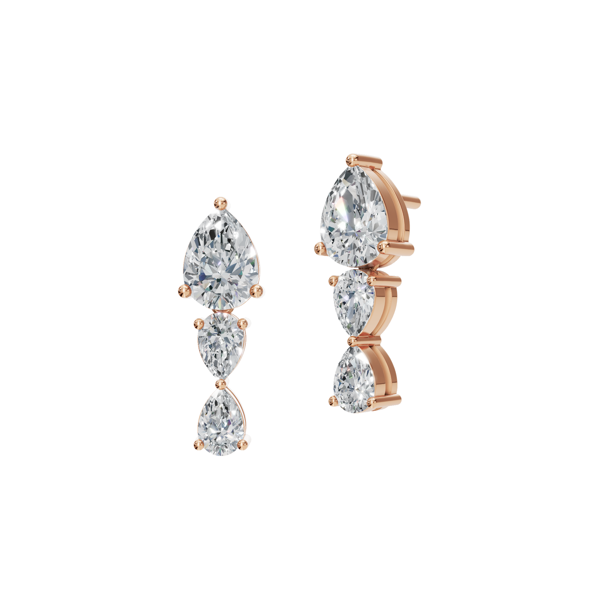 Promise Aura Lab Grown Diamond Stud Earrings - Velentine Gift For Her