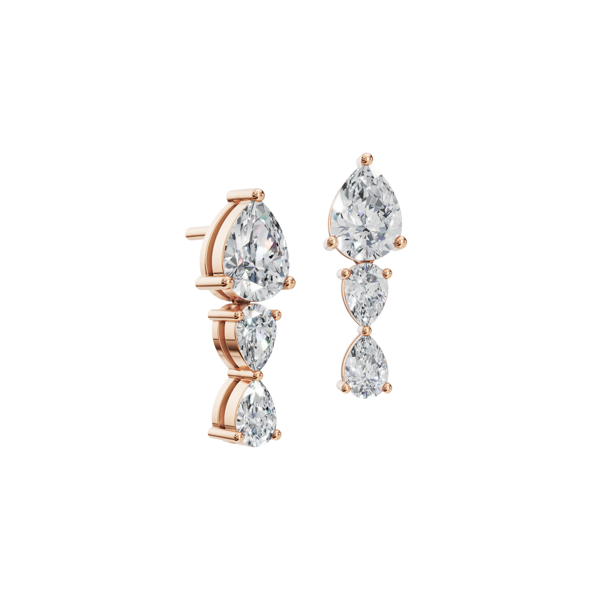 Promise Aura Lab Grown Diamond Stud Earrings - Velentine Gift For Her