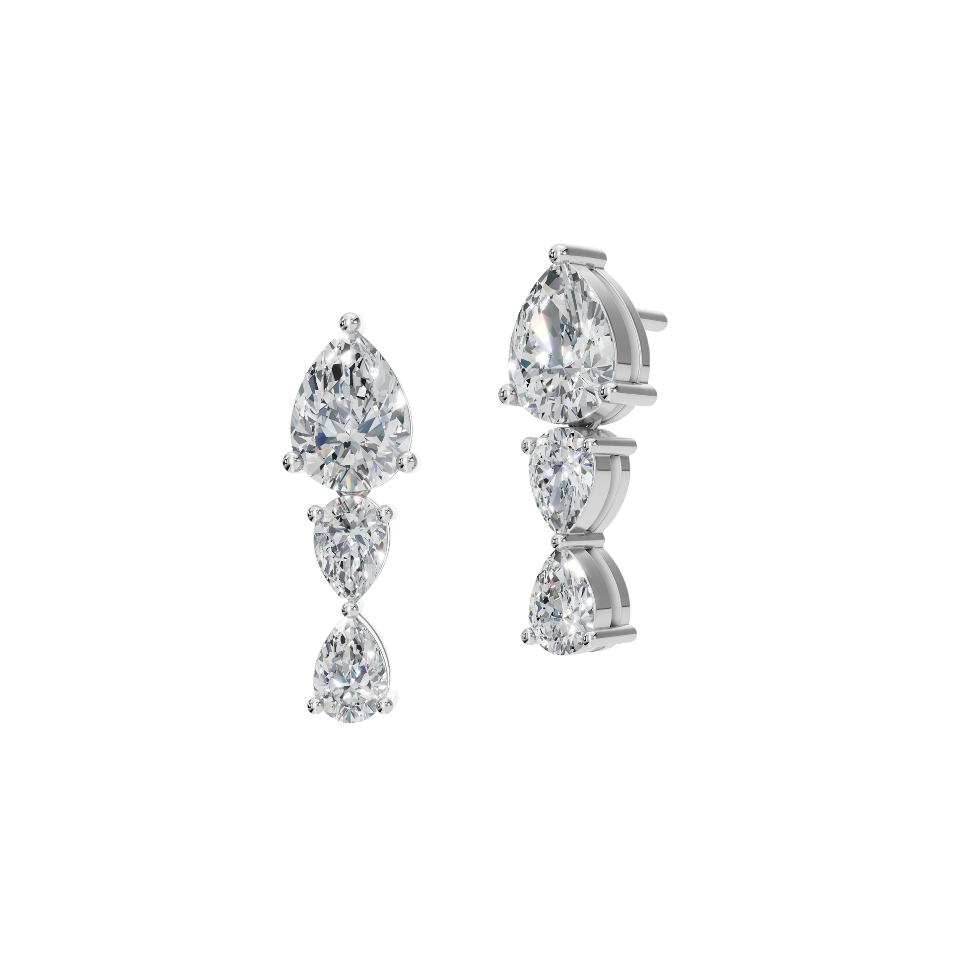 Promise Aura Lab Grown Diamond Stud Earrings - Velentine Gift For Her