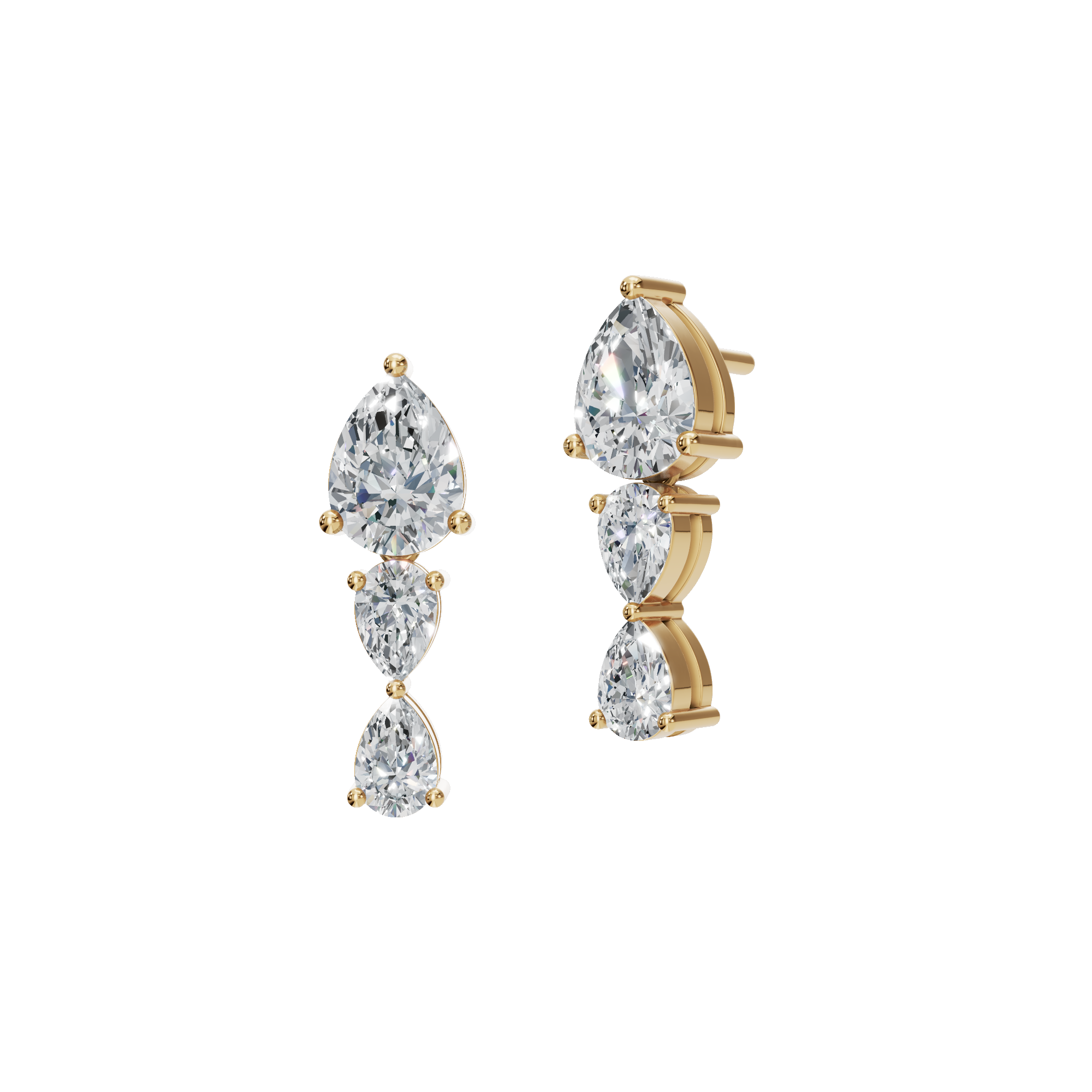 Promise Aura Lab Grown Diamond Stud Earrings - Velentine Gift For Her