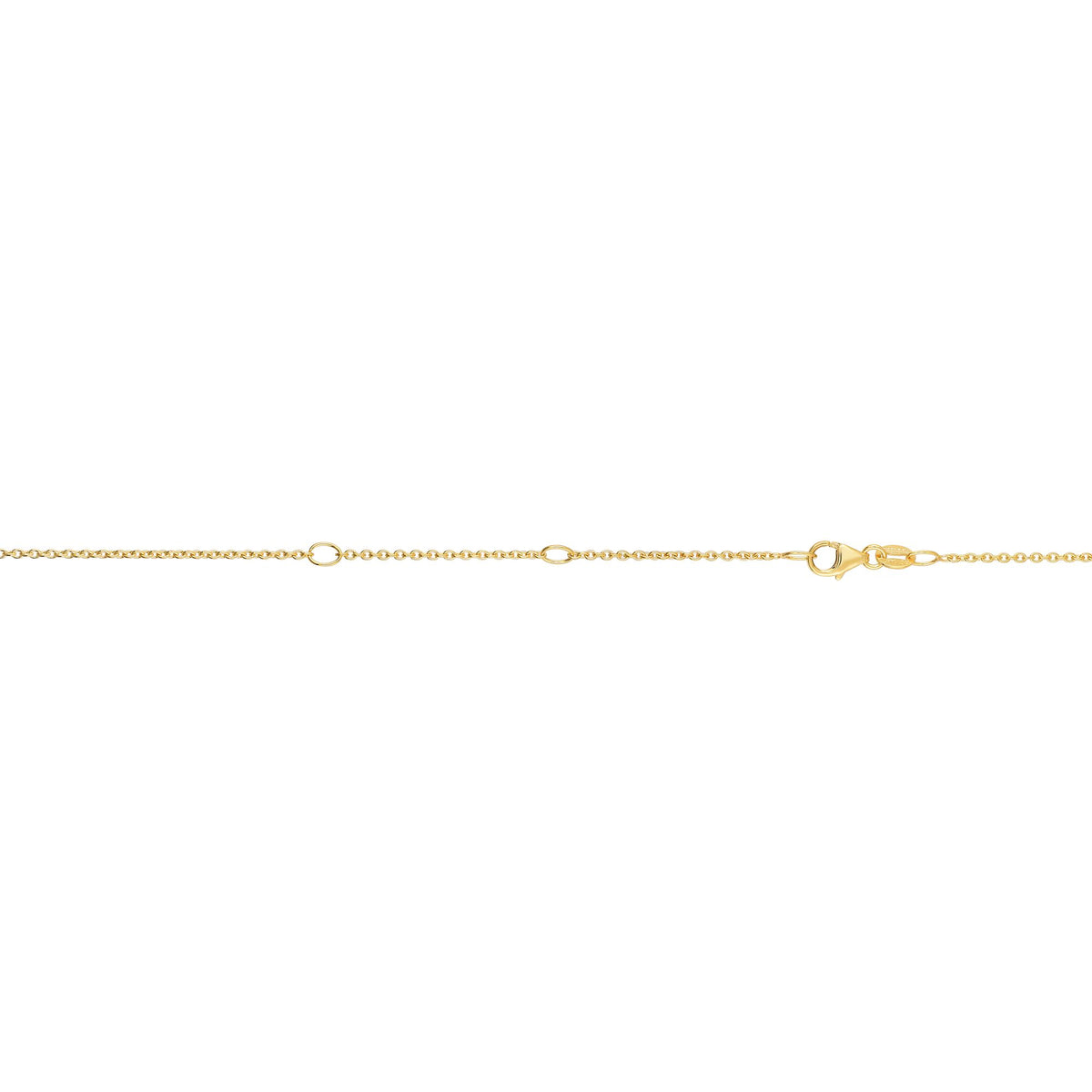 14K Yellow Gold 1.2mm Double Extendable Cable Chain Necklace