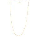 14K Yellow Gold 1.9 mm Figaro Link Chain