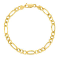 14K Yellow Gold 3.8mm Figaro Link Chain