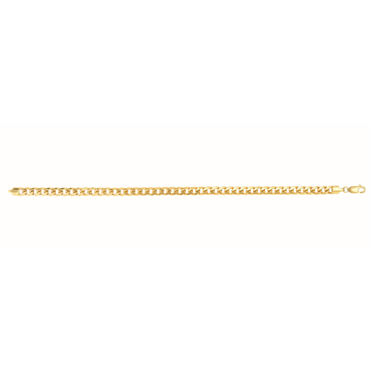 14K Yellow Gold 4.5mm Miami Cuban Link Chain