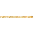 14K Gold 3.7mm Lite Figaro Link Chain Necklace