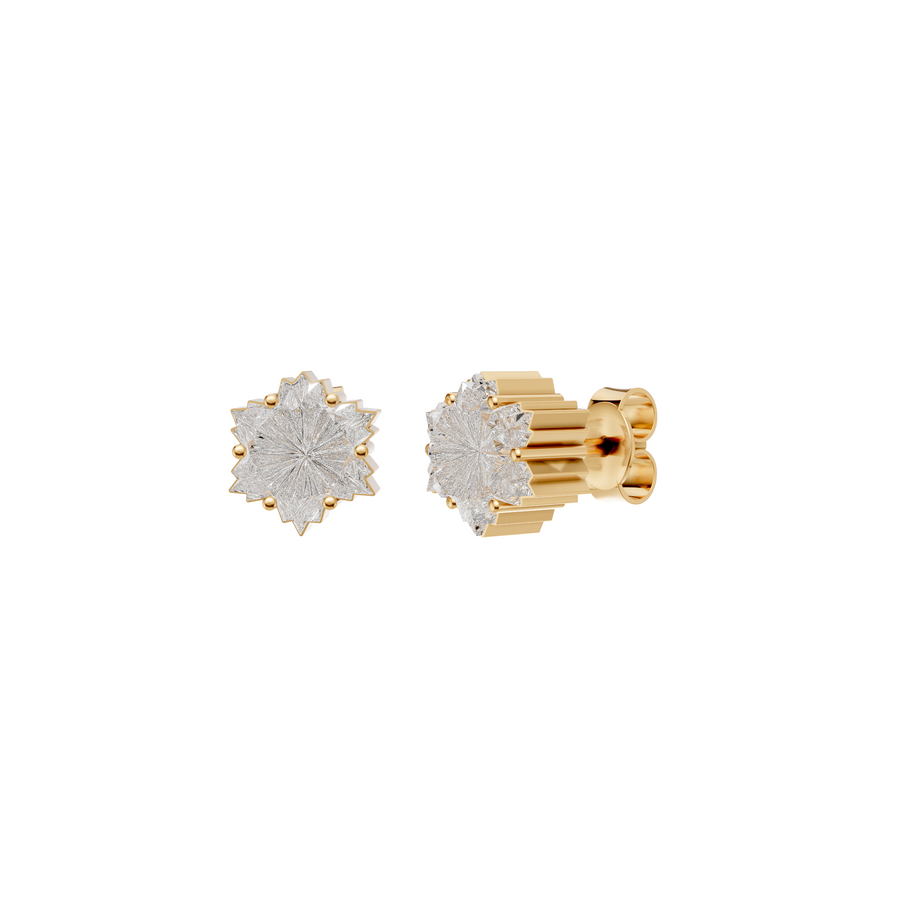 Nova Sunburst Diamond Stud Earrings