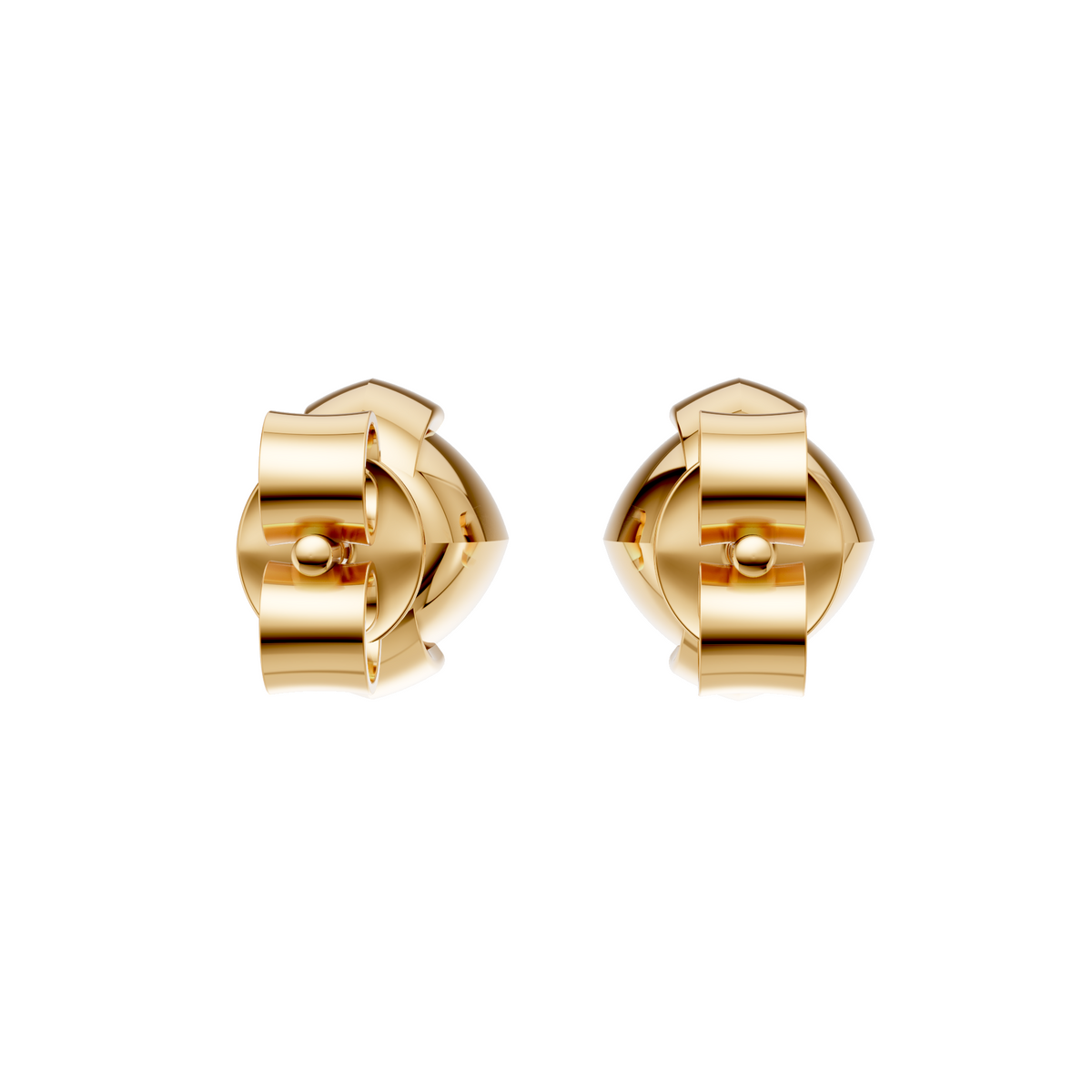 Celeste Cushion Diamond Half Bezel Stud Earrings