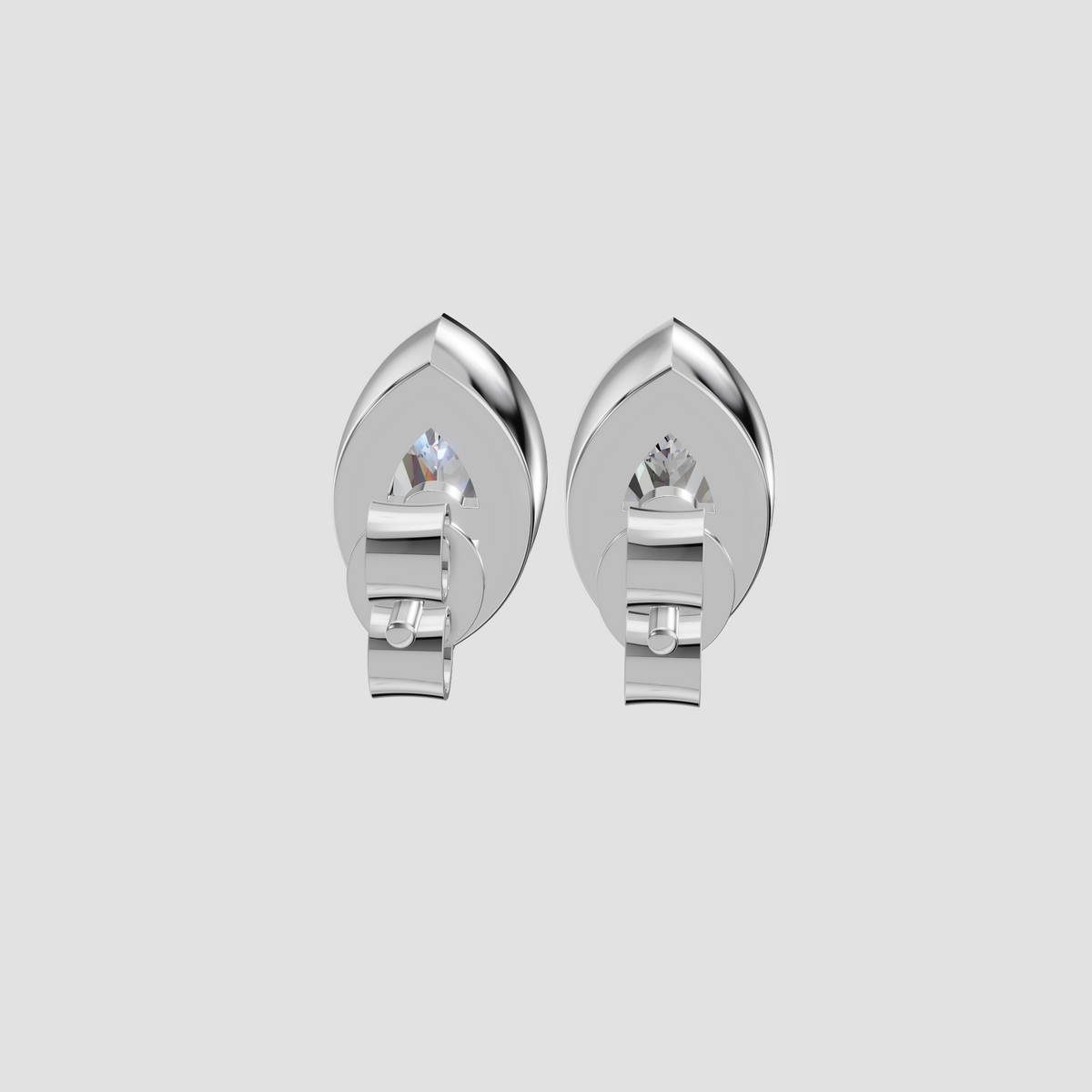 Rosalind Marquise Diamond Bezel Stud Earrings