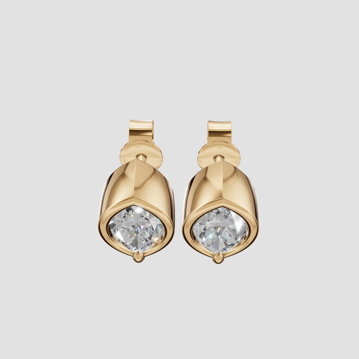 Rosalind Marquise Diamond Bezel Stud Earrings
